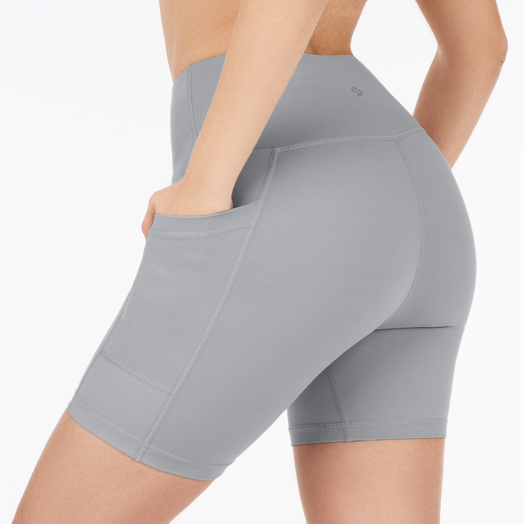 NirLUX™ High Waist Biker Shorts with Pockets for Women Plus Sizes