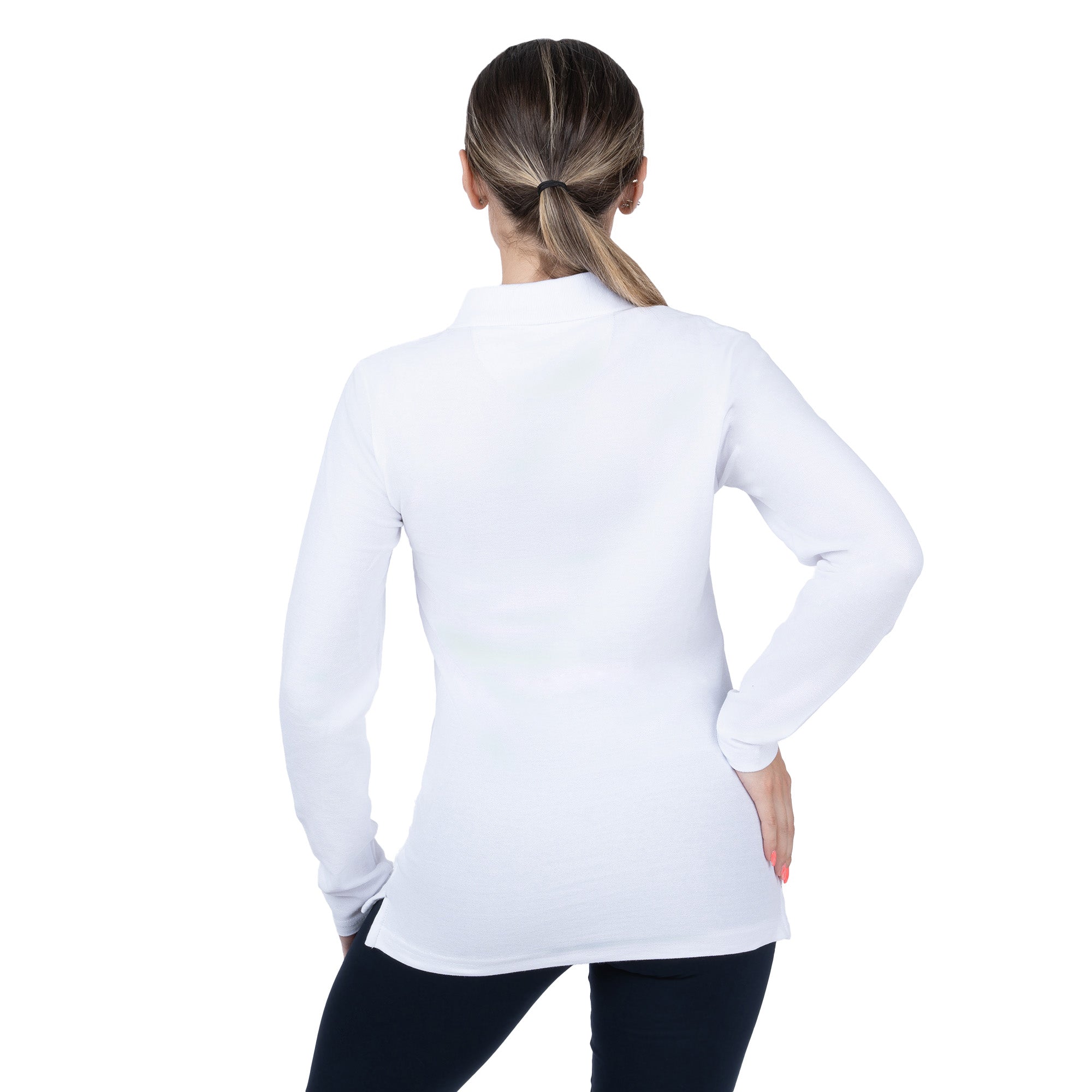 Classic Long Sleeve Polo Shirt for Women - Nirlon