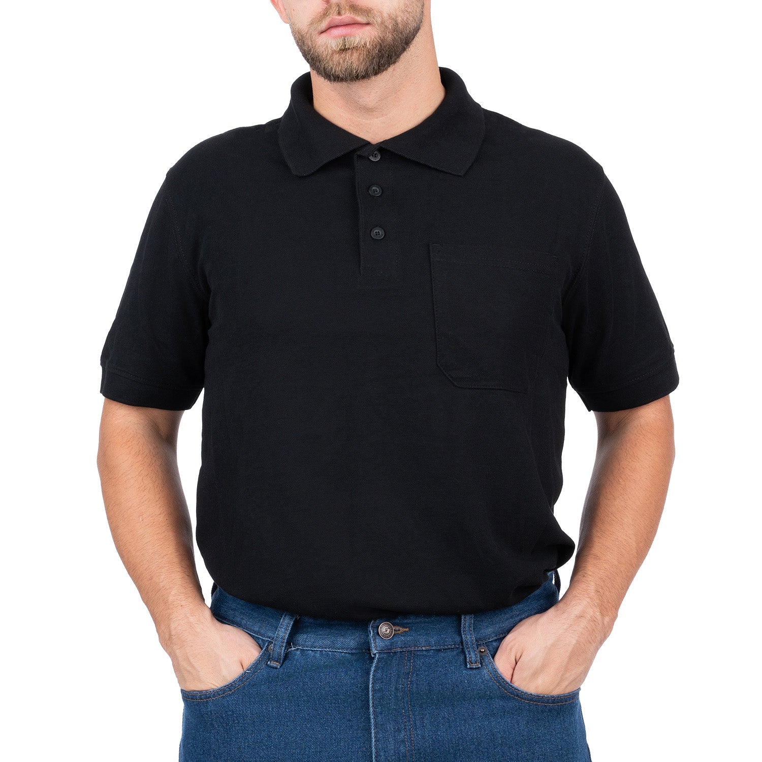 Short Sleeve Polo Shirt with Pocket for Men - Nirlon