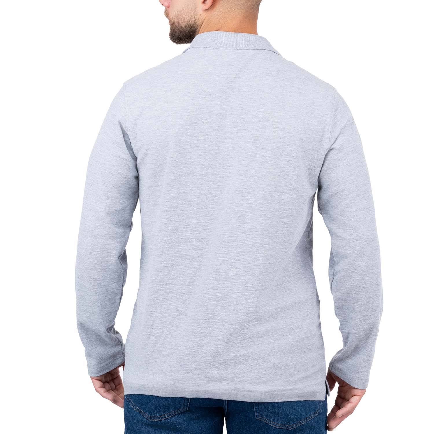 Long Sleeve Polo Shirt with Pocket for Men - Nirlon