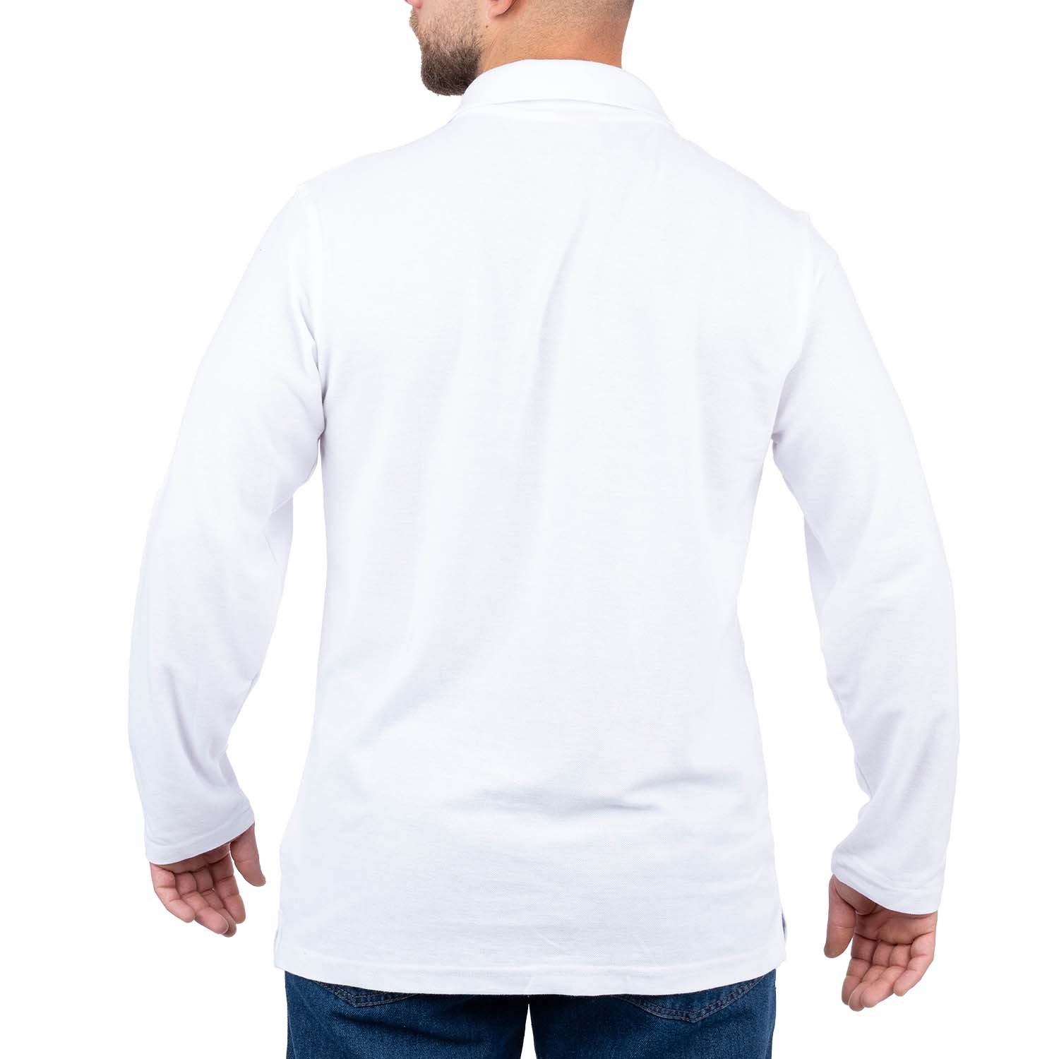 Long Sleeve Polo Shirt with Pocket for Men - Nirlon