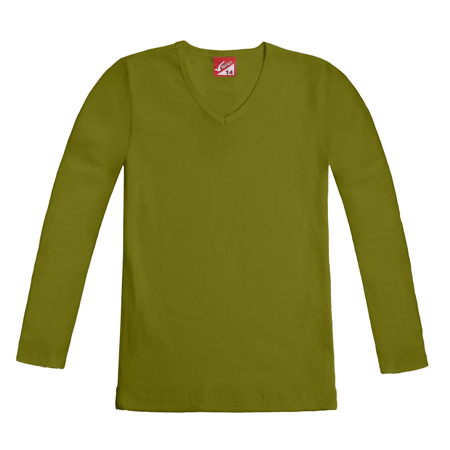 Ribbed Long Sleeve T-Shirt for Girls - Nirlon