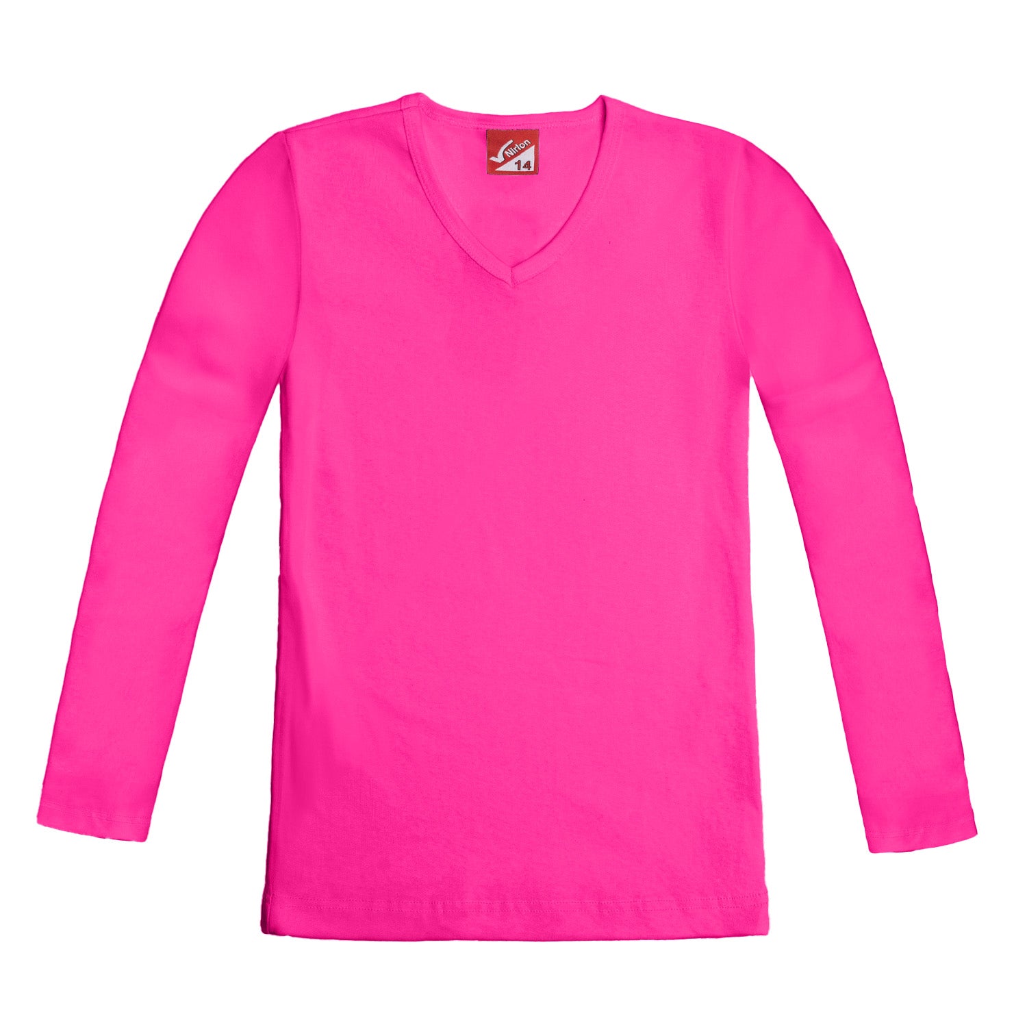 Ribbed Long Sleeve T-Shirt for Girls - Nirlon