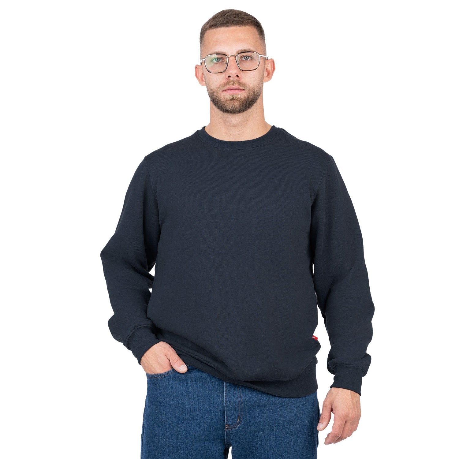 Crew Neck Pullover Sweatshirt - Nirlon