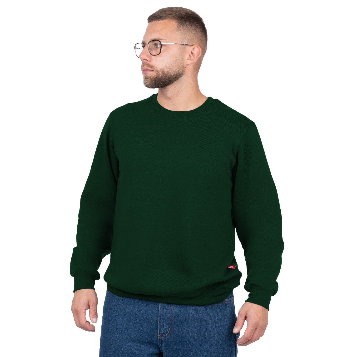 Crew Neck Pullover Sweatshirt - Nirlon