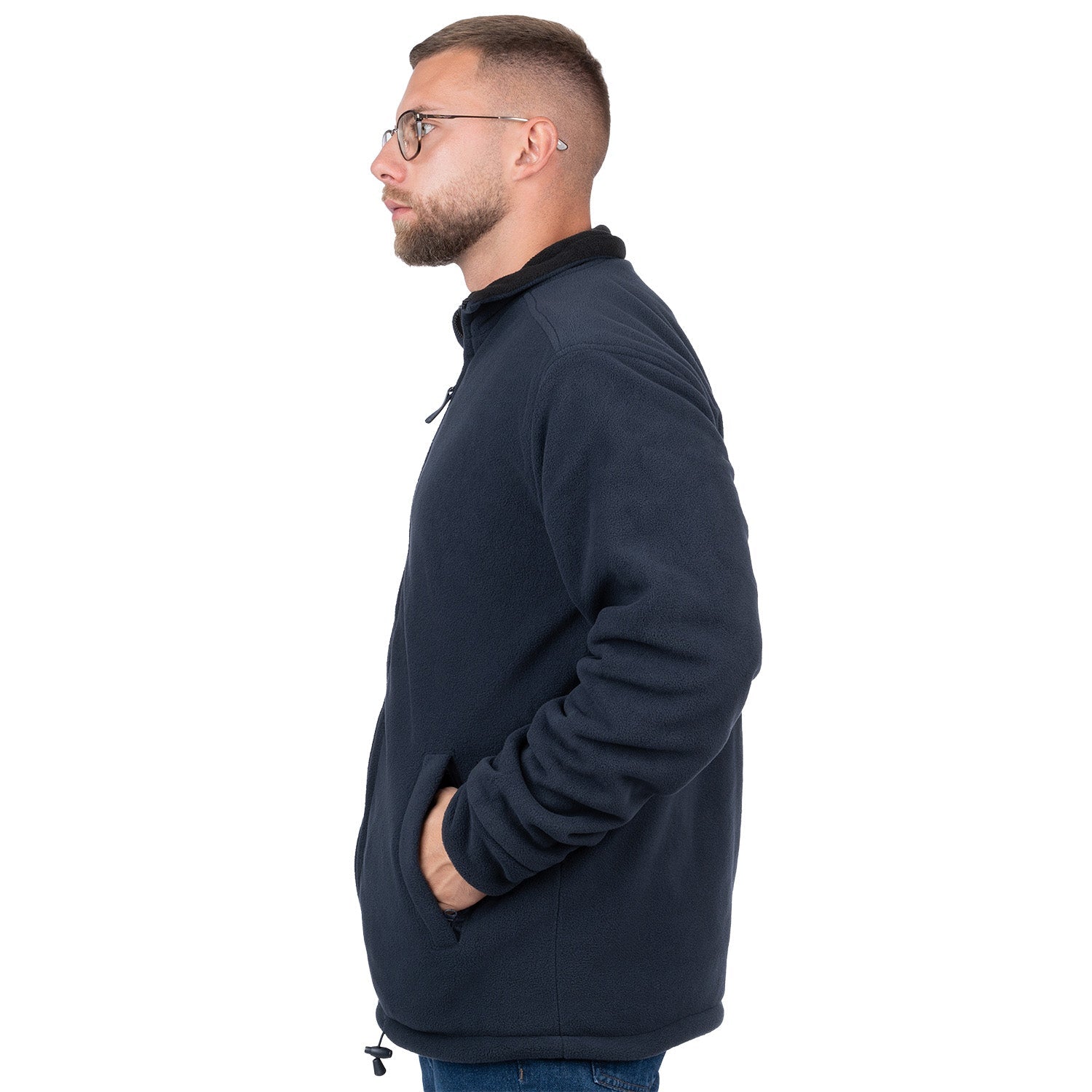 Reversible Zip Up Fleece Jacket for Men - Nirlon
