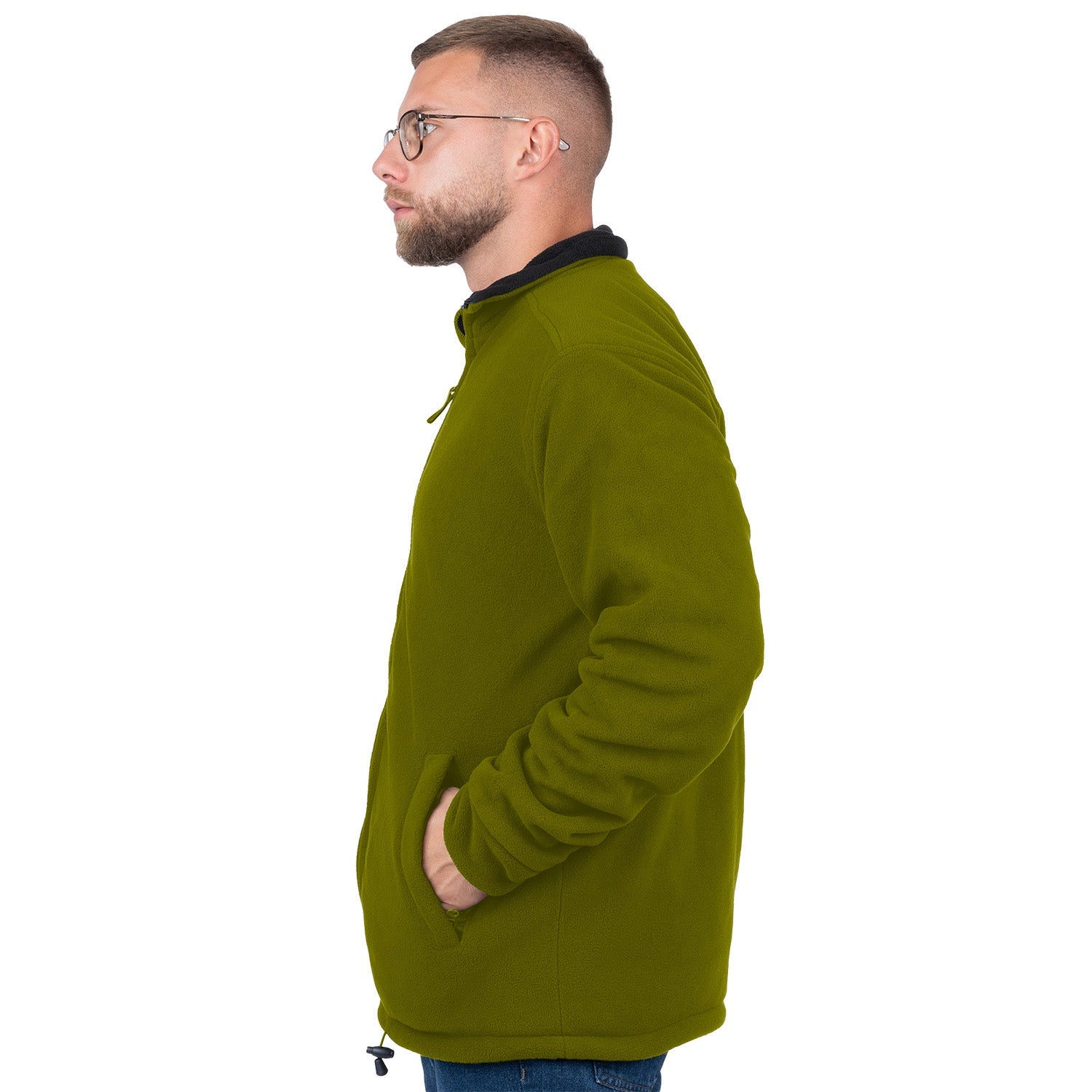 Reversible Zip Up Fleece Jacket for Men - Nirlon