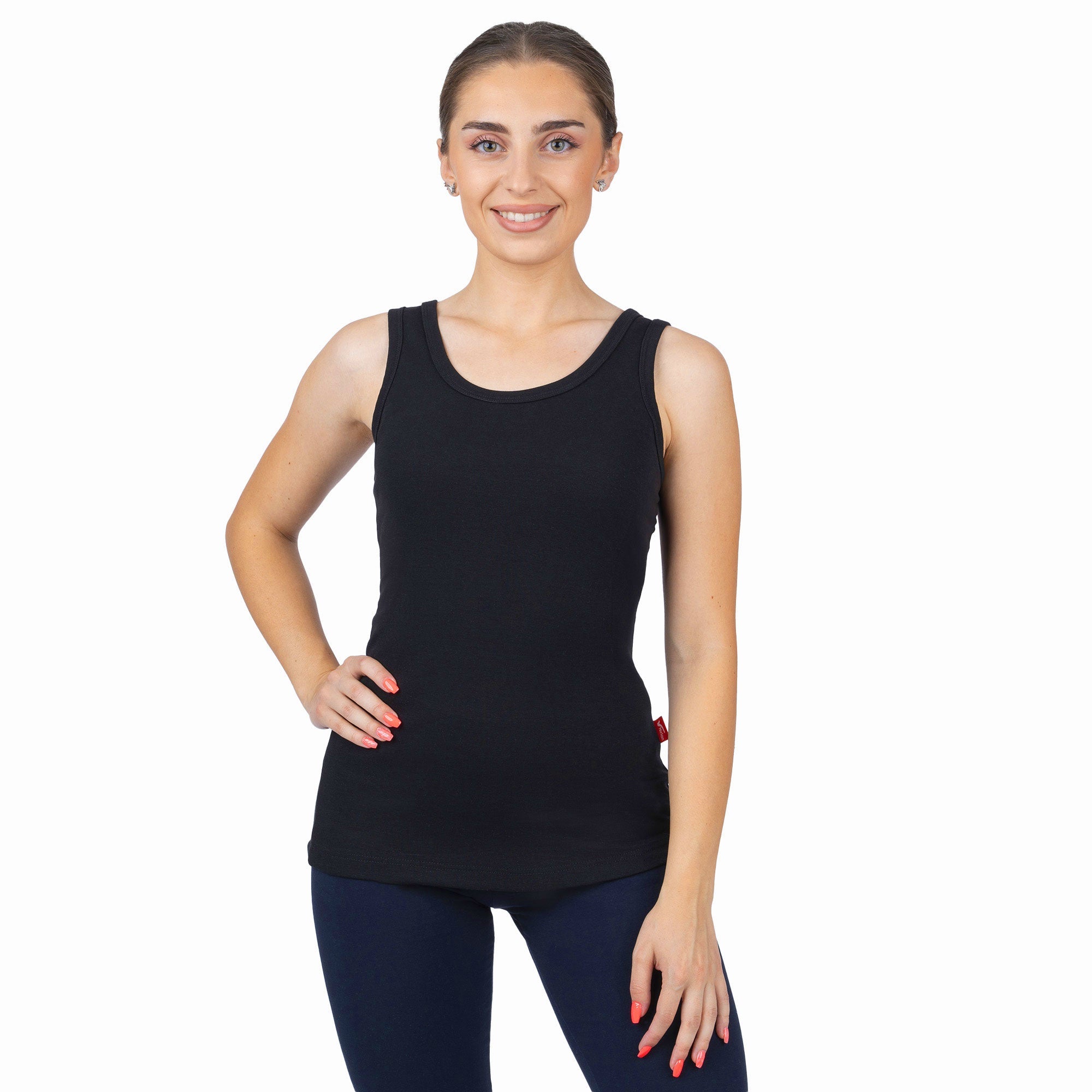CottoNIR™ Ribbed Elastane Tank Top for Women - Nirlon