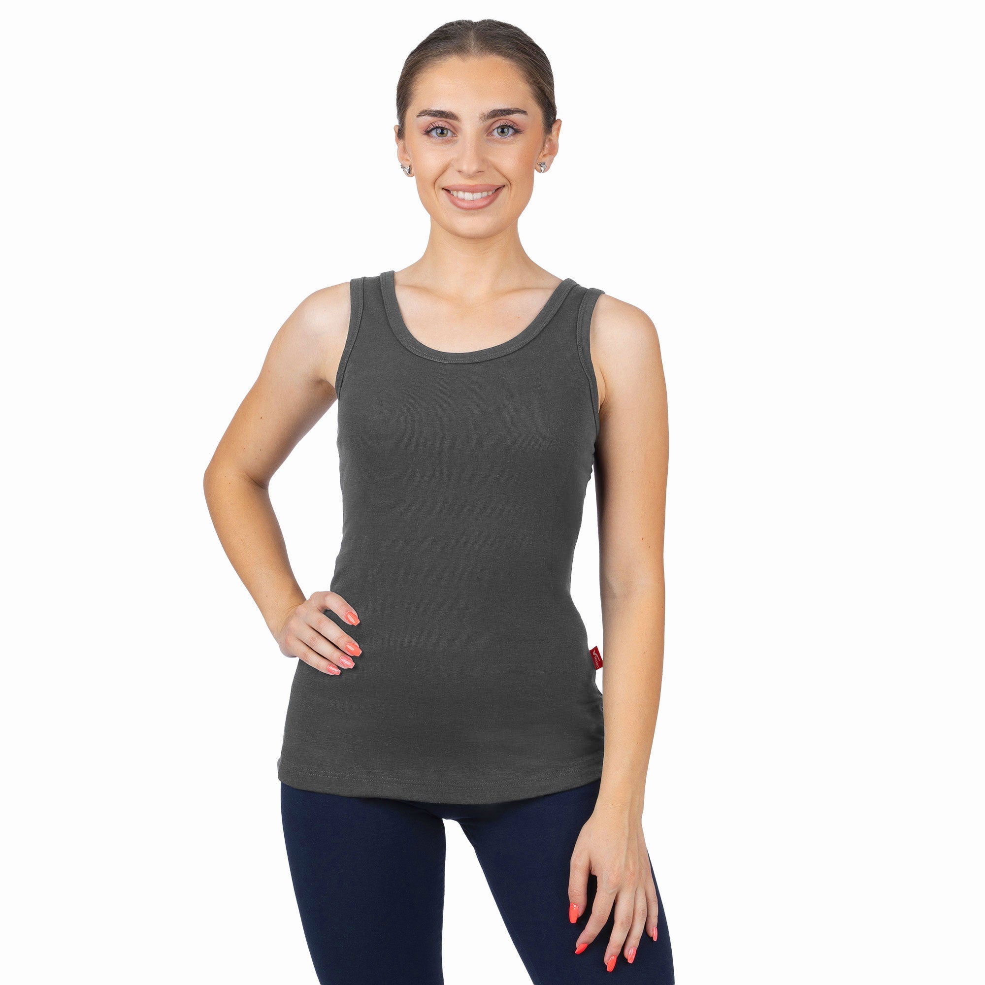 CottoNIR™ Ribbed Elastane Tank Top for Women - Nirlon