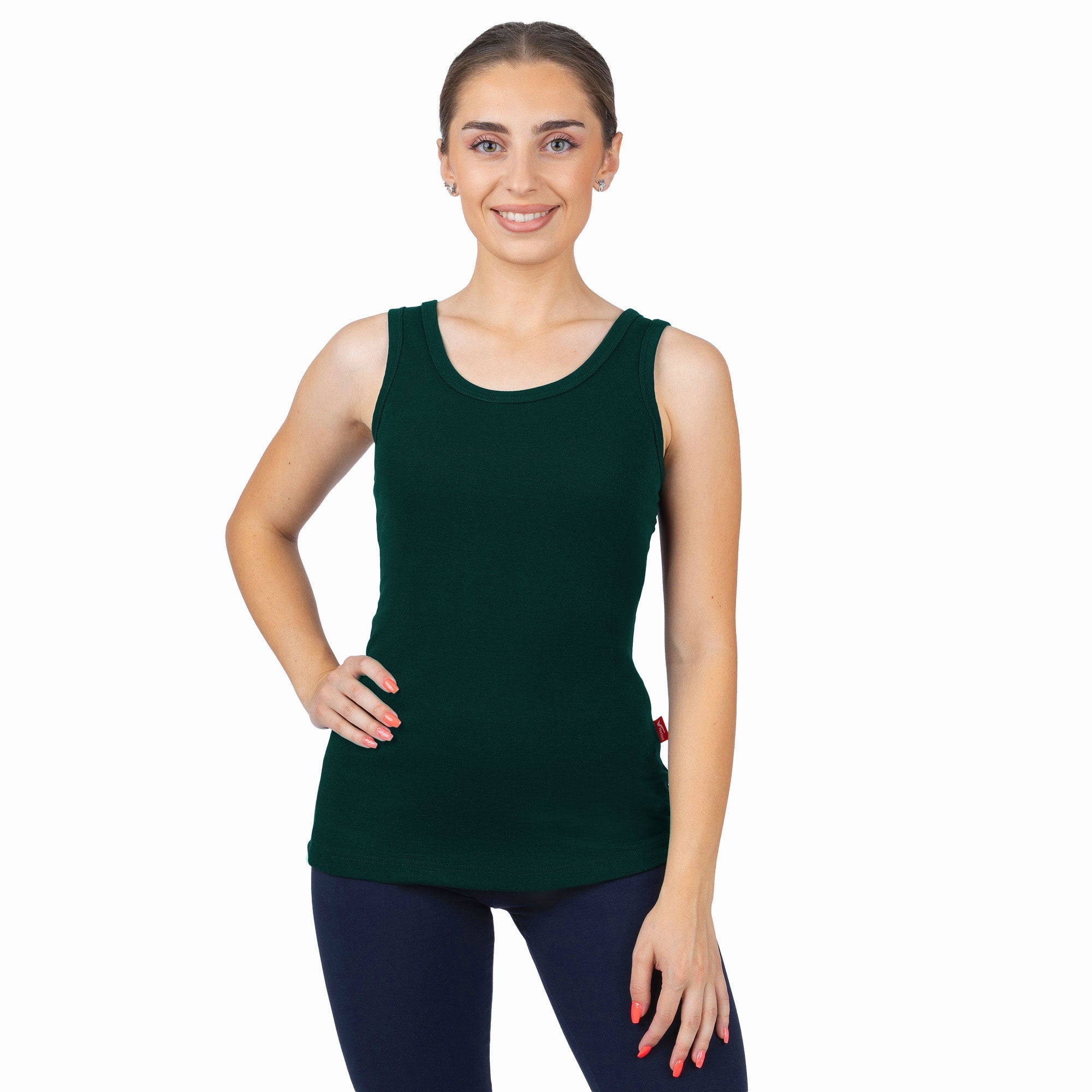 CottoNIR™ Ribbed Elastane Tank Top for Women - Nirlon