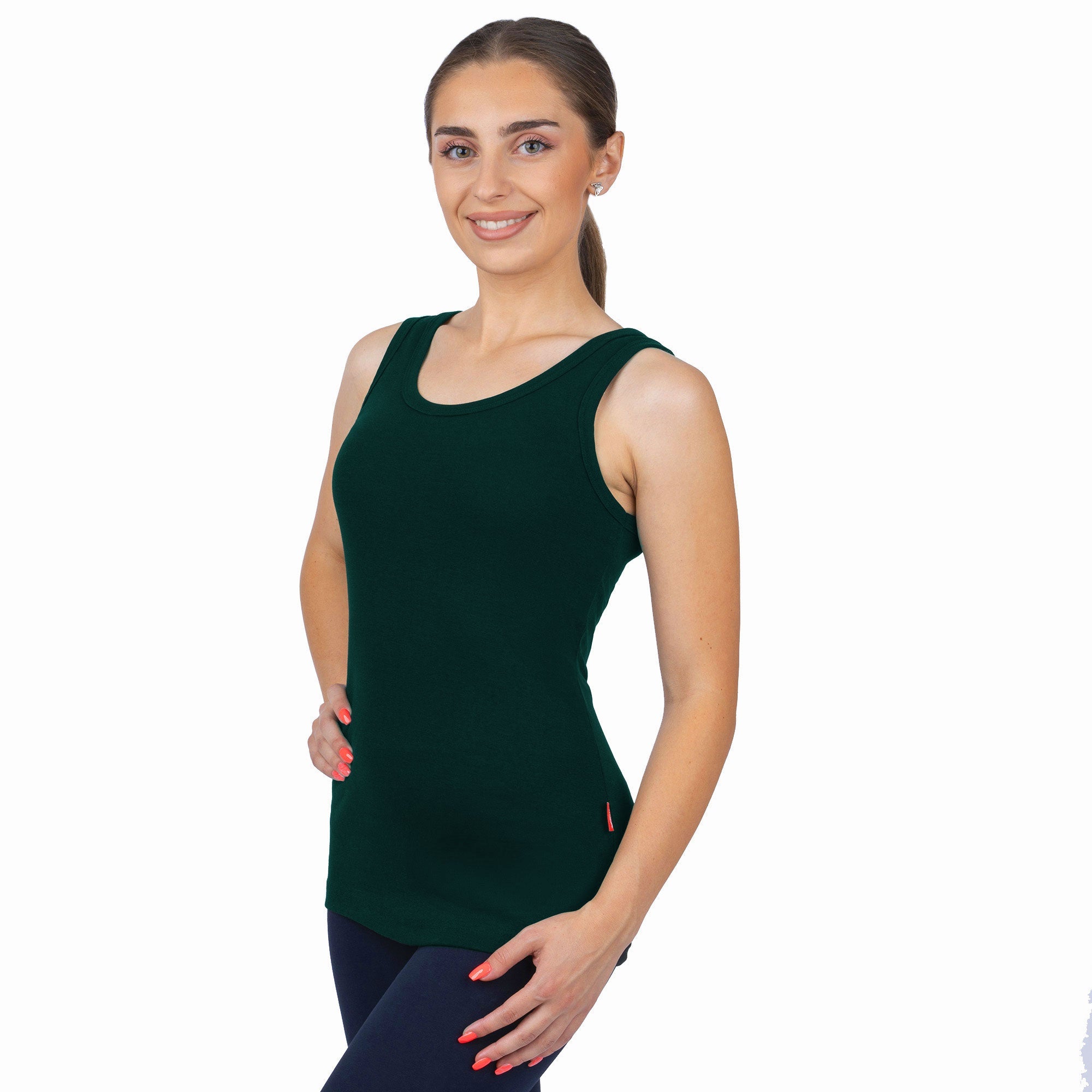 CottoNIR™ Ribbed Elastane Tank Top for Women - Nirlon