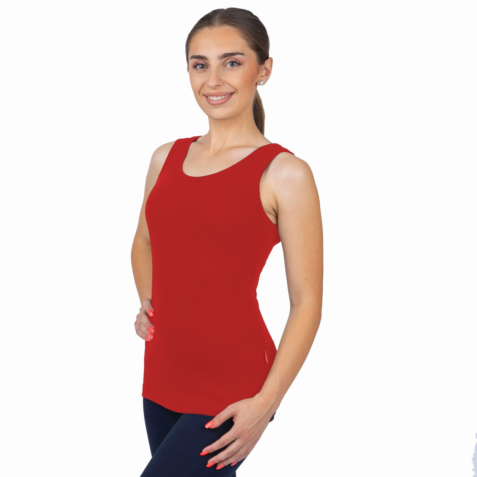 CottoNIR™ Ribbed Elastane Tank Top for Women - Nirlon