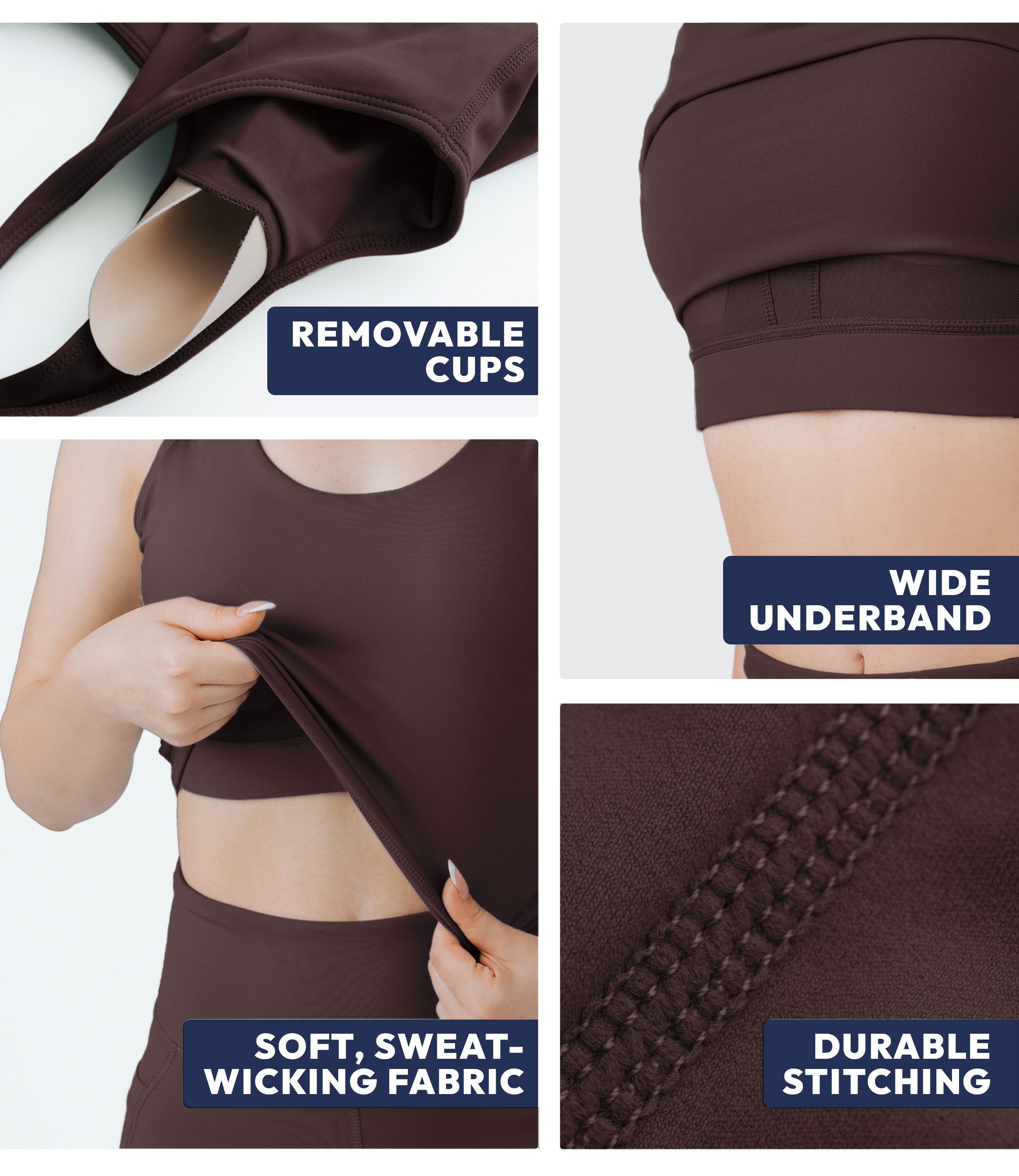 NirLUX™ U Back Sports Bra Longline Tank Top for Women