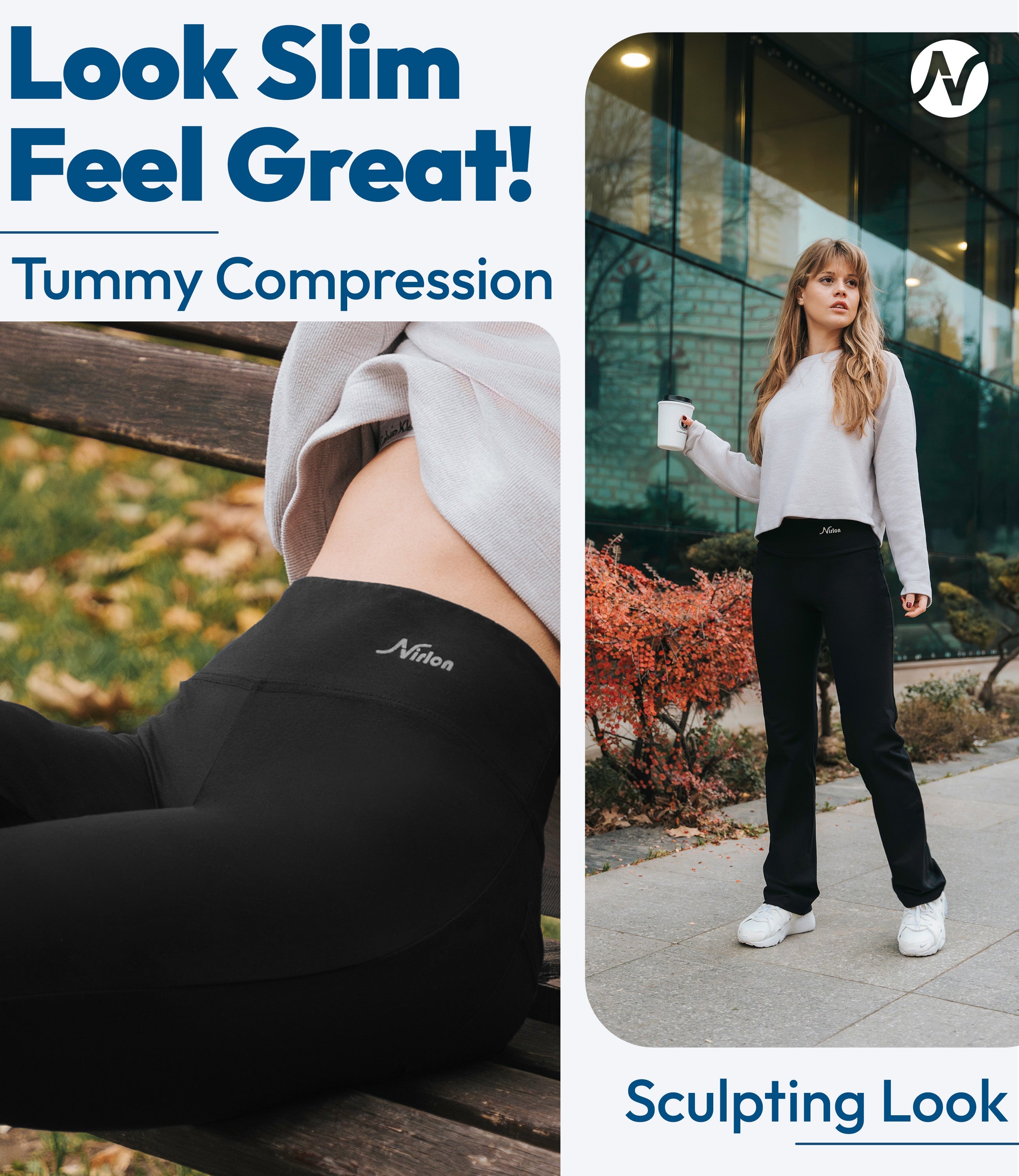 CottoNIR™ Straight-Leg Yoga Pants with Pockets for Women