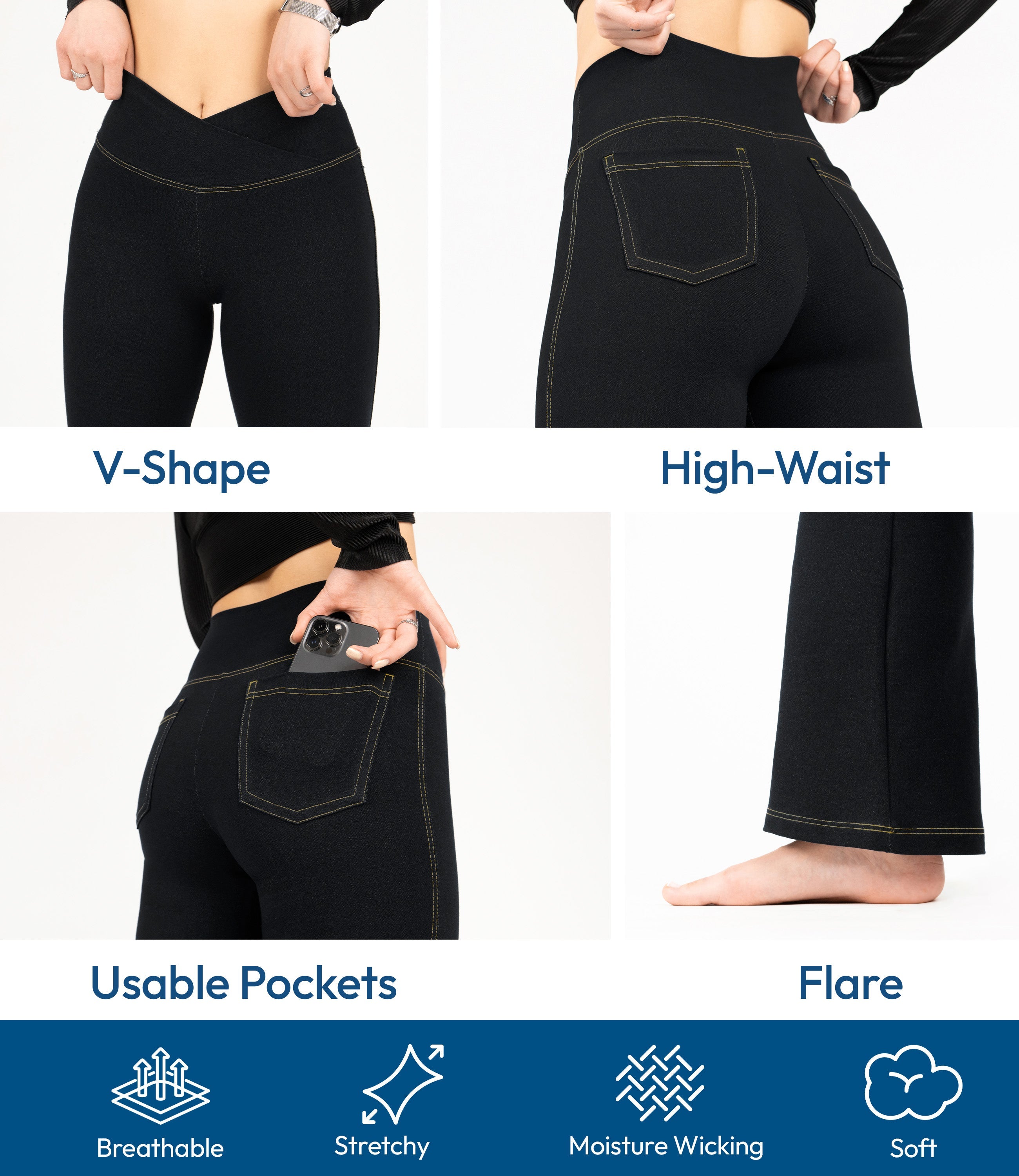 Crossover Bootcut Jeggings