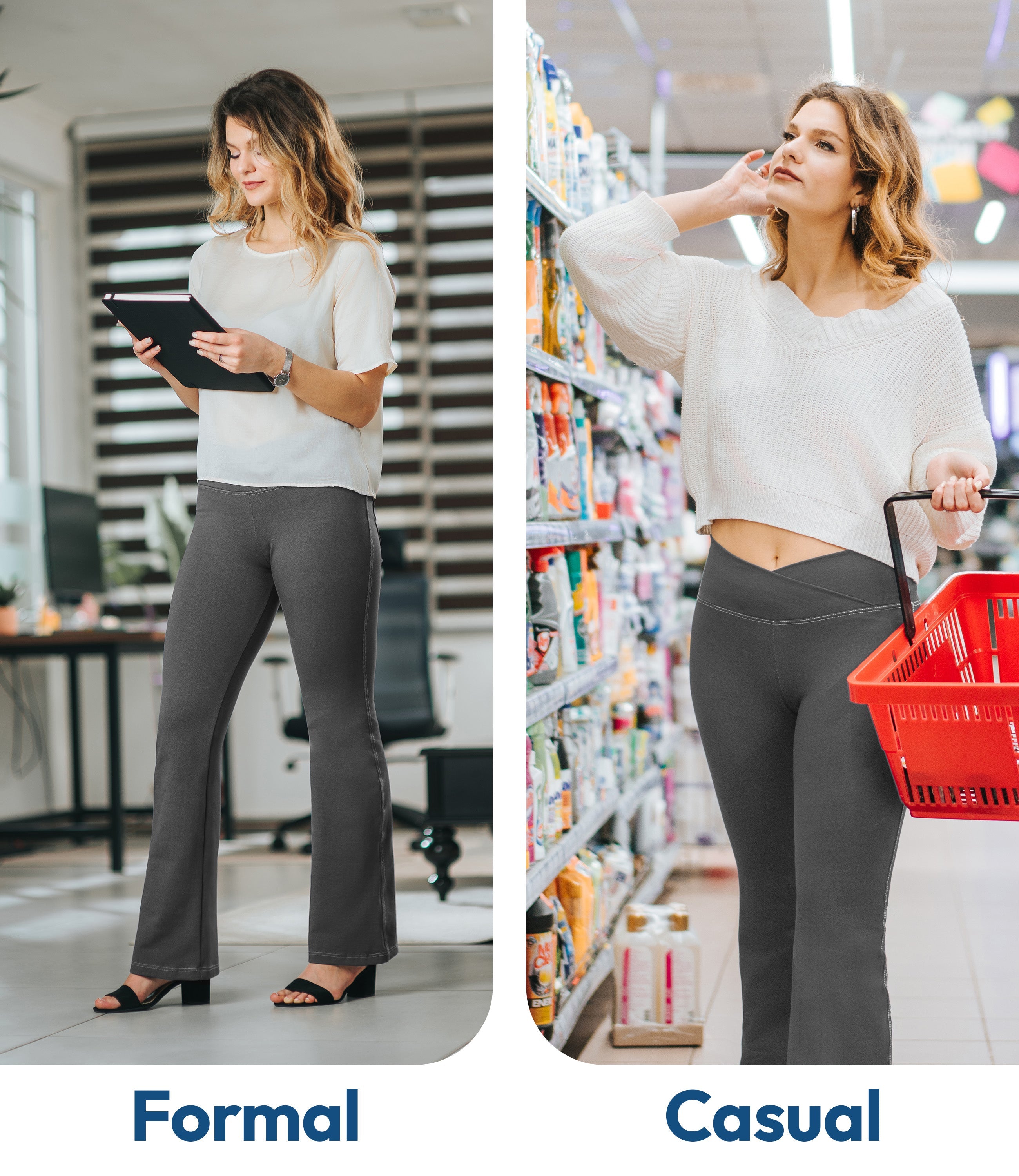 Crossover Bootcut Jeggings