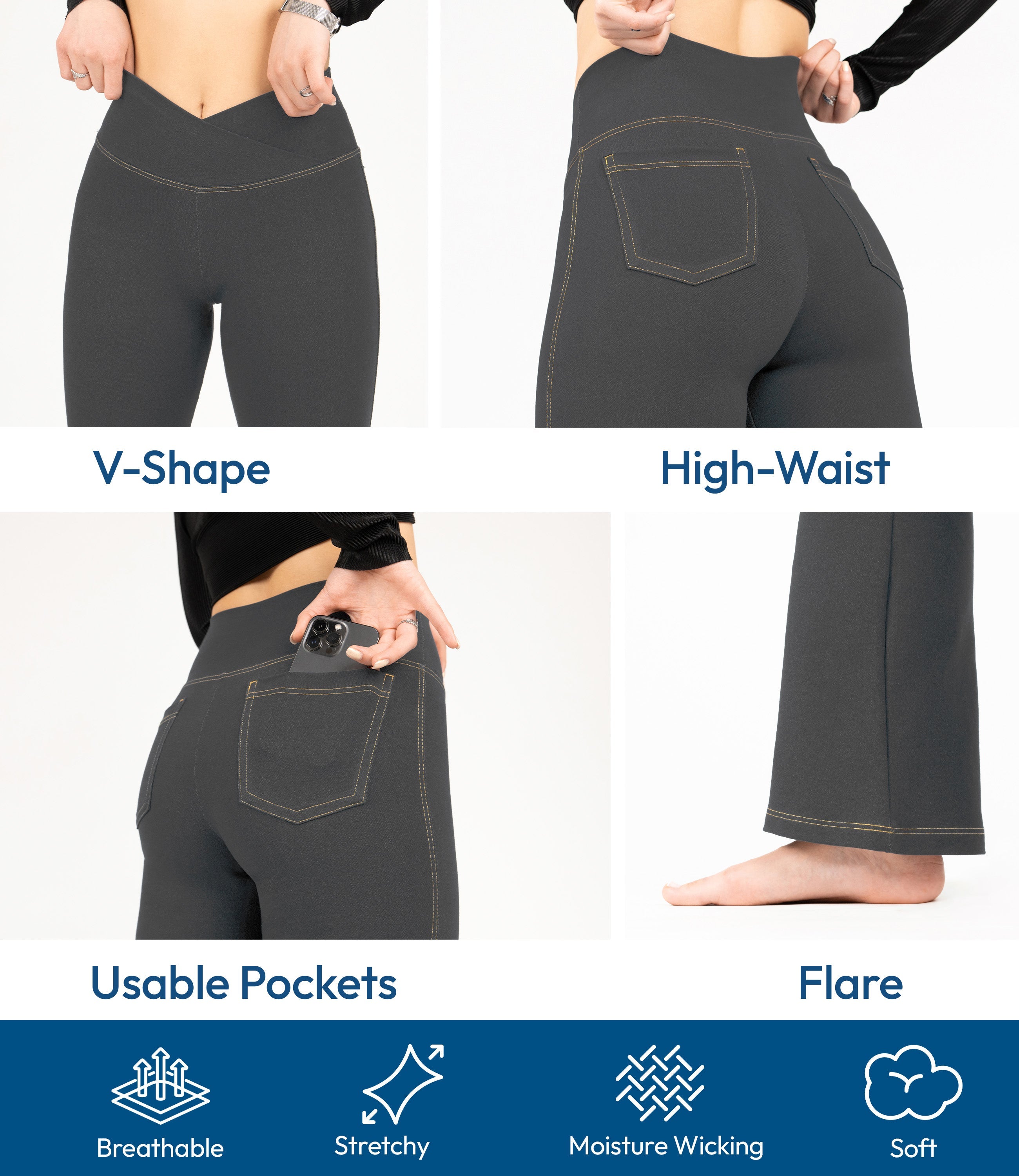 Crossover Bootcut Jeggings