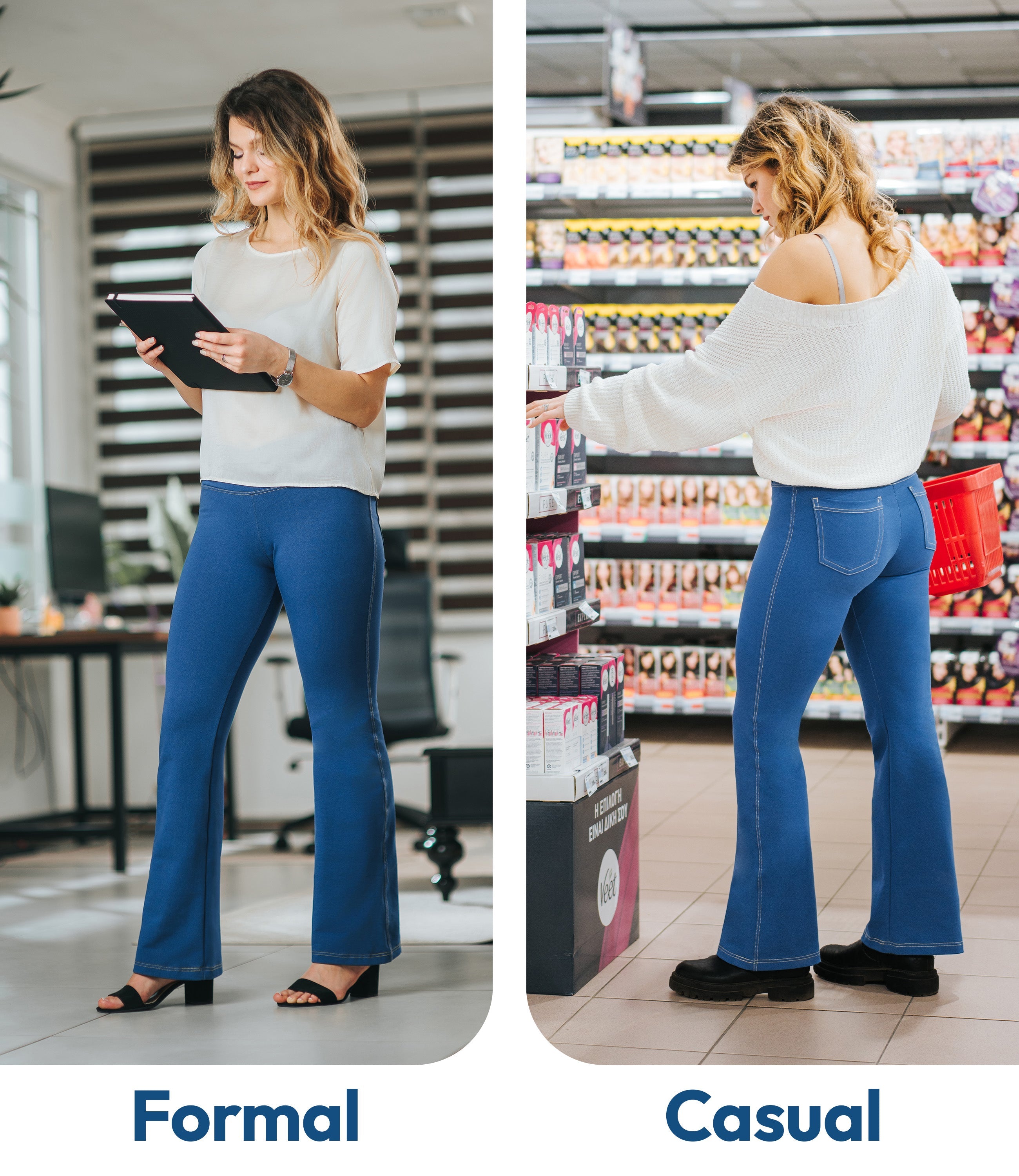 Crossover Bootcut Jeggings