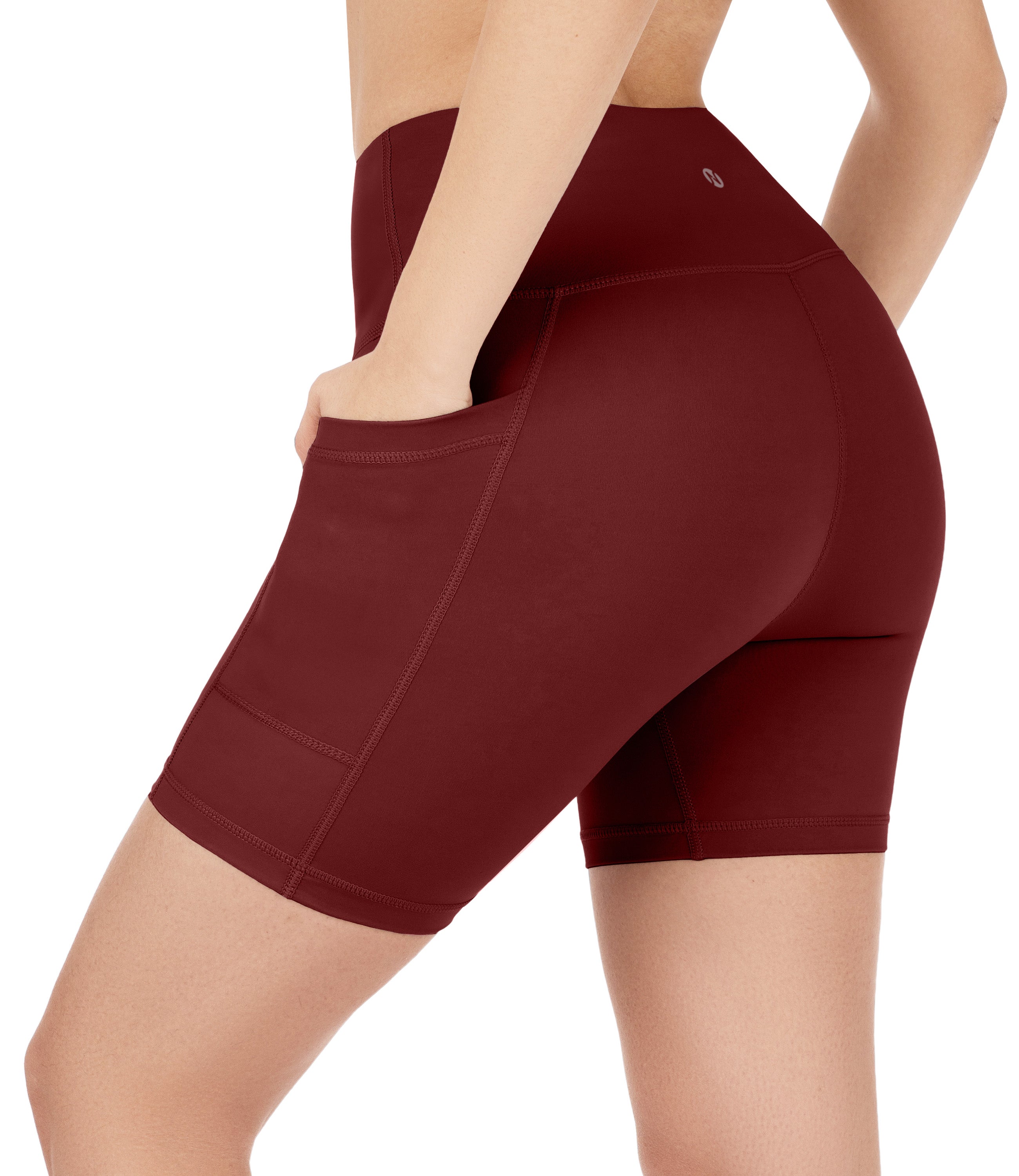 NirLUX™ High Waist Biker Shorts with Pockets for Women Plus Sizes