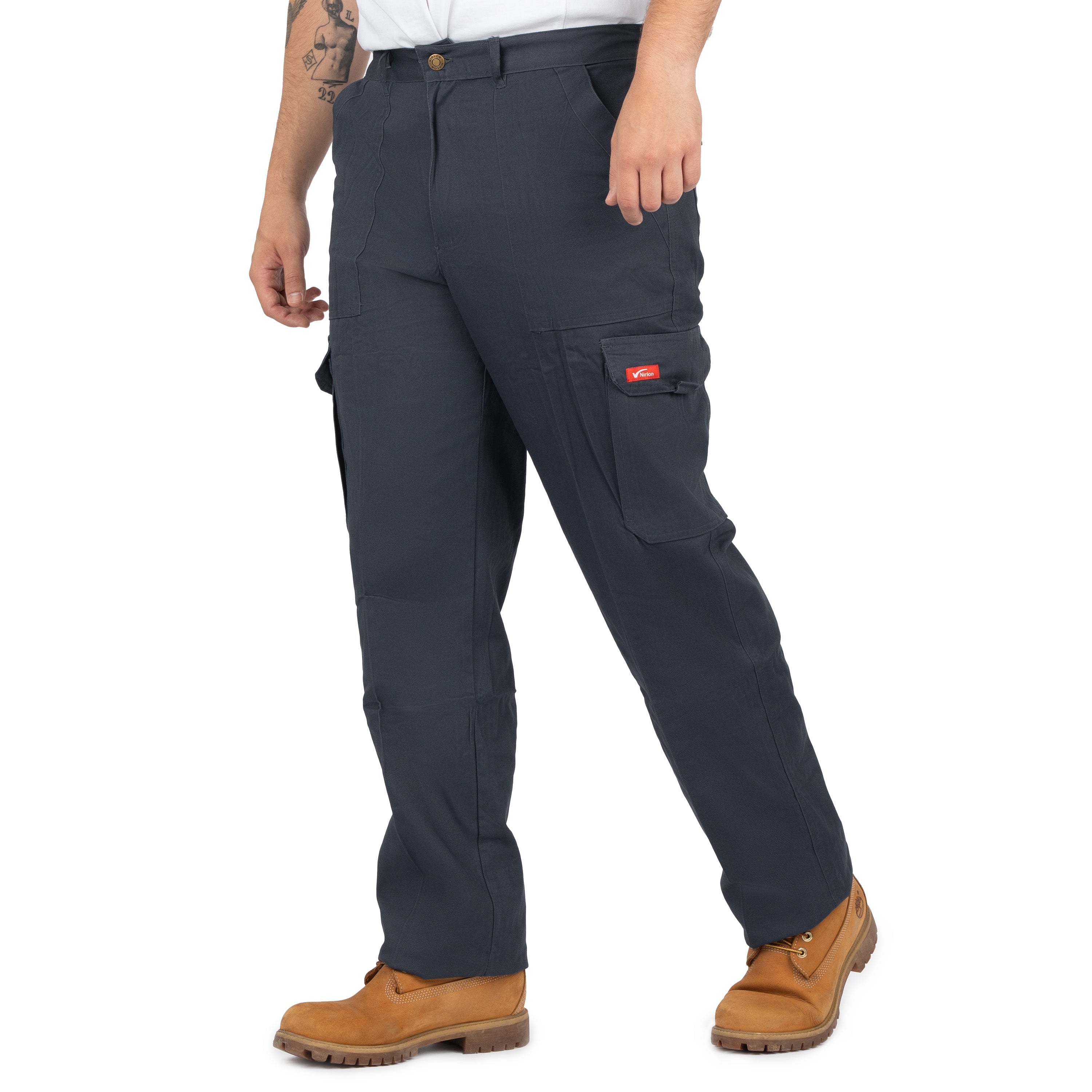 Men’s 6-Pocket Cargo Pants with Elastic Back - Nirlon