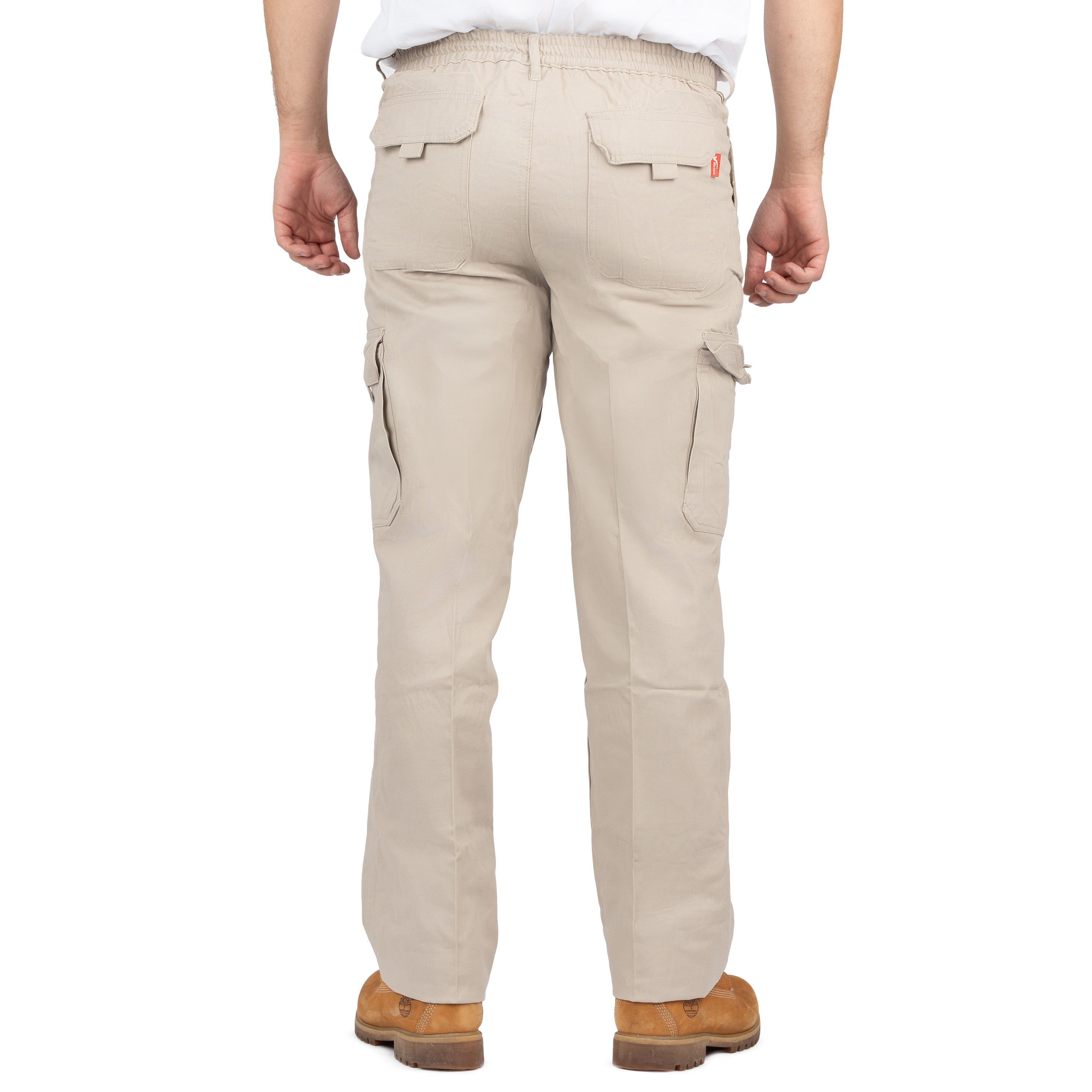 Men’s 6-Pocket Cargo Pants with Elastic Back - Nirlon