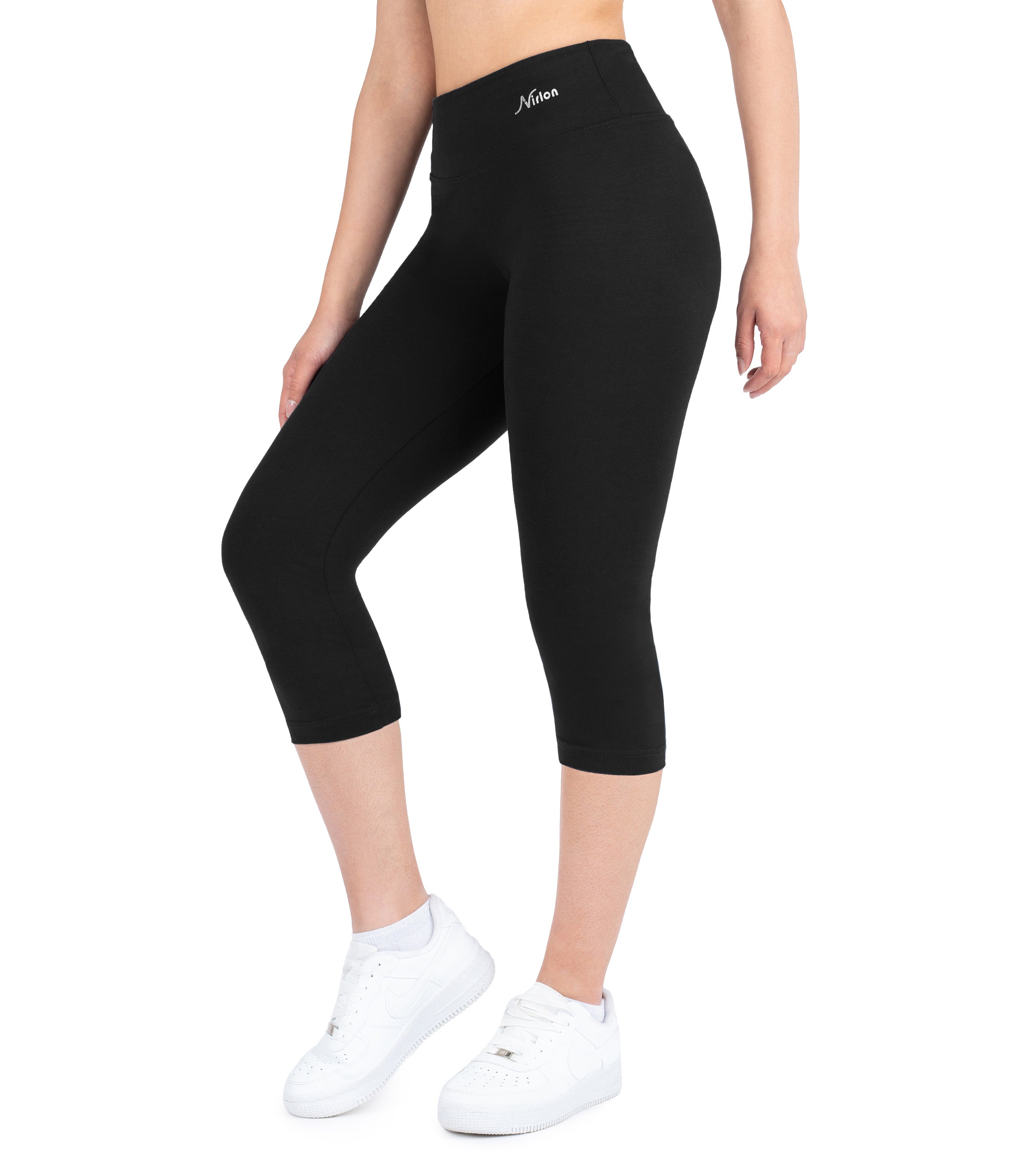 CottoNIR™ High Waist Capri Leggings for Women