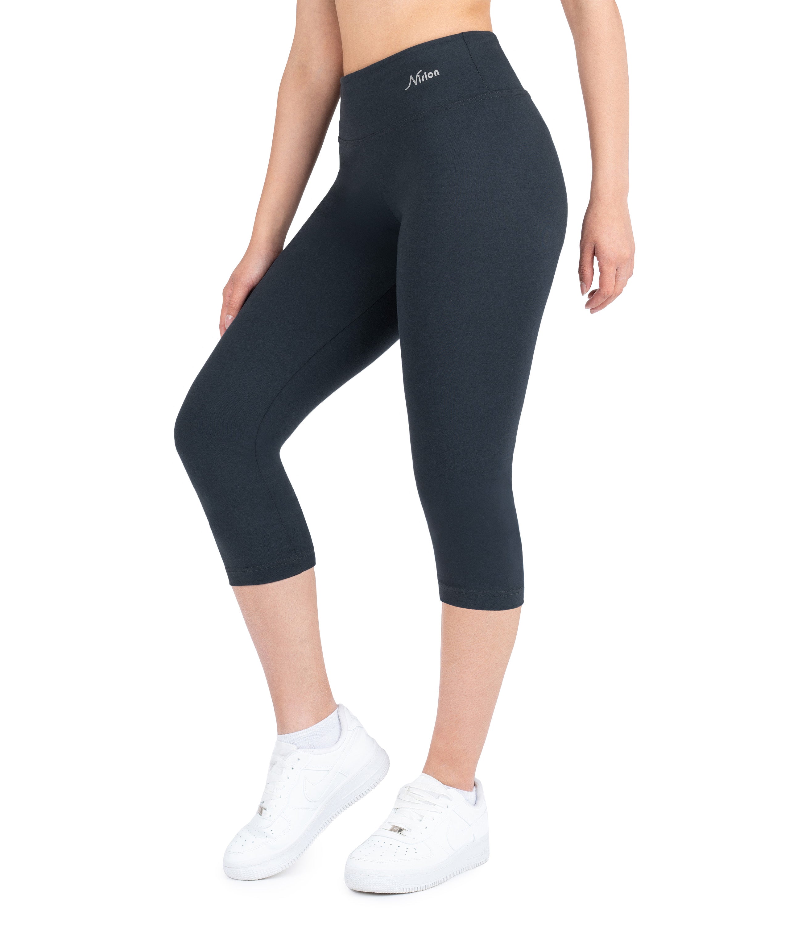 CottoNIR™ High Waist Capri Leggings for Women