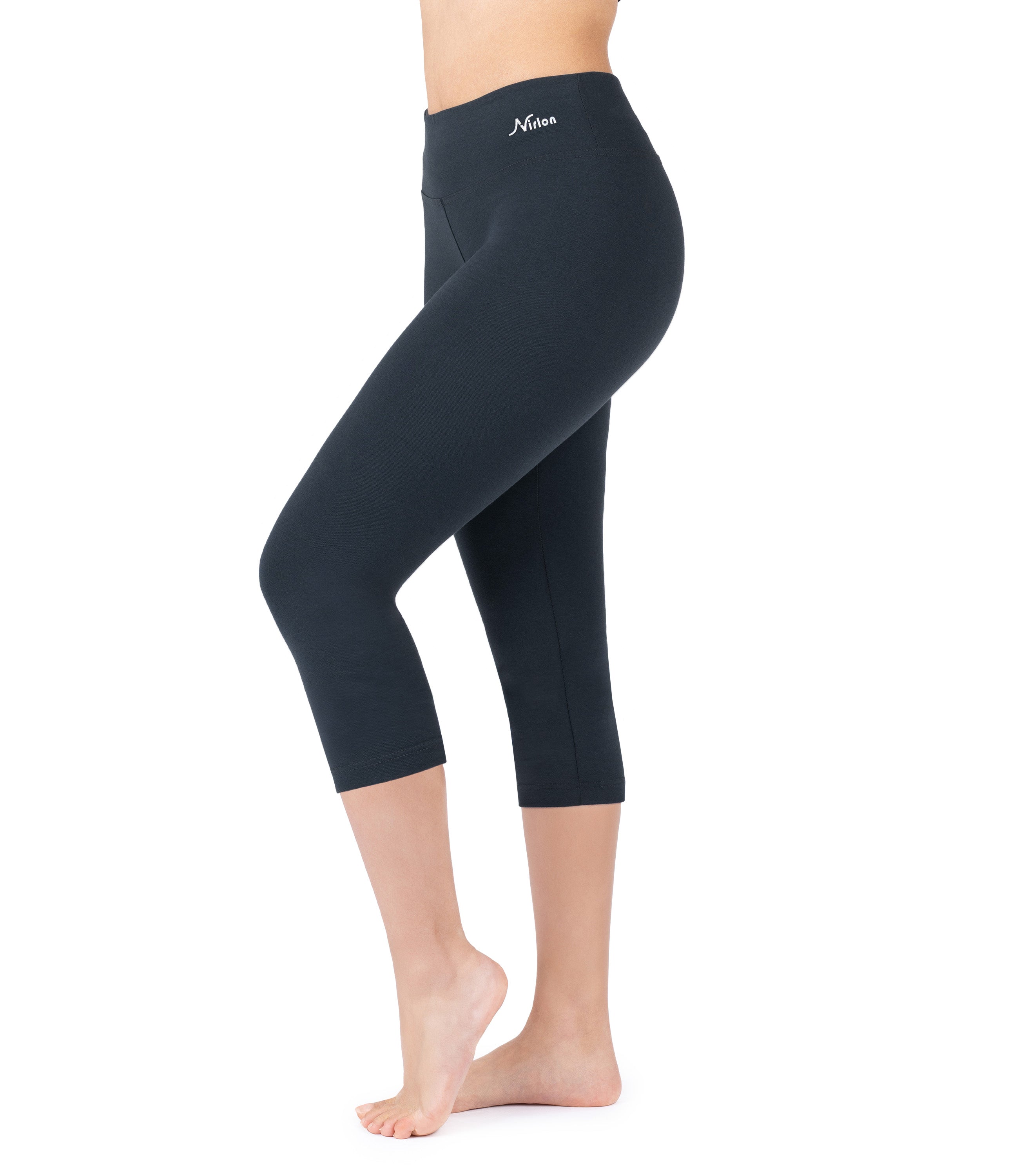 CottoNIR™ High Waist Capri Leggings for Women