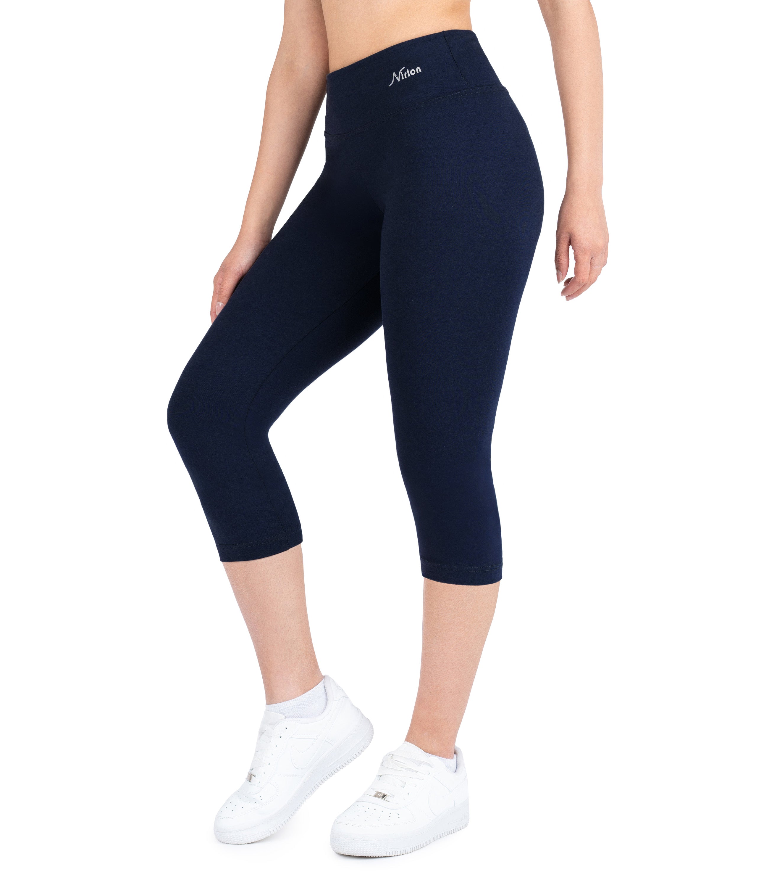 CottoNIR™ High Waist Capri Leggings for Women