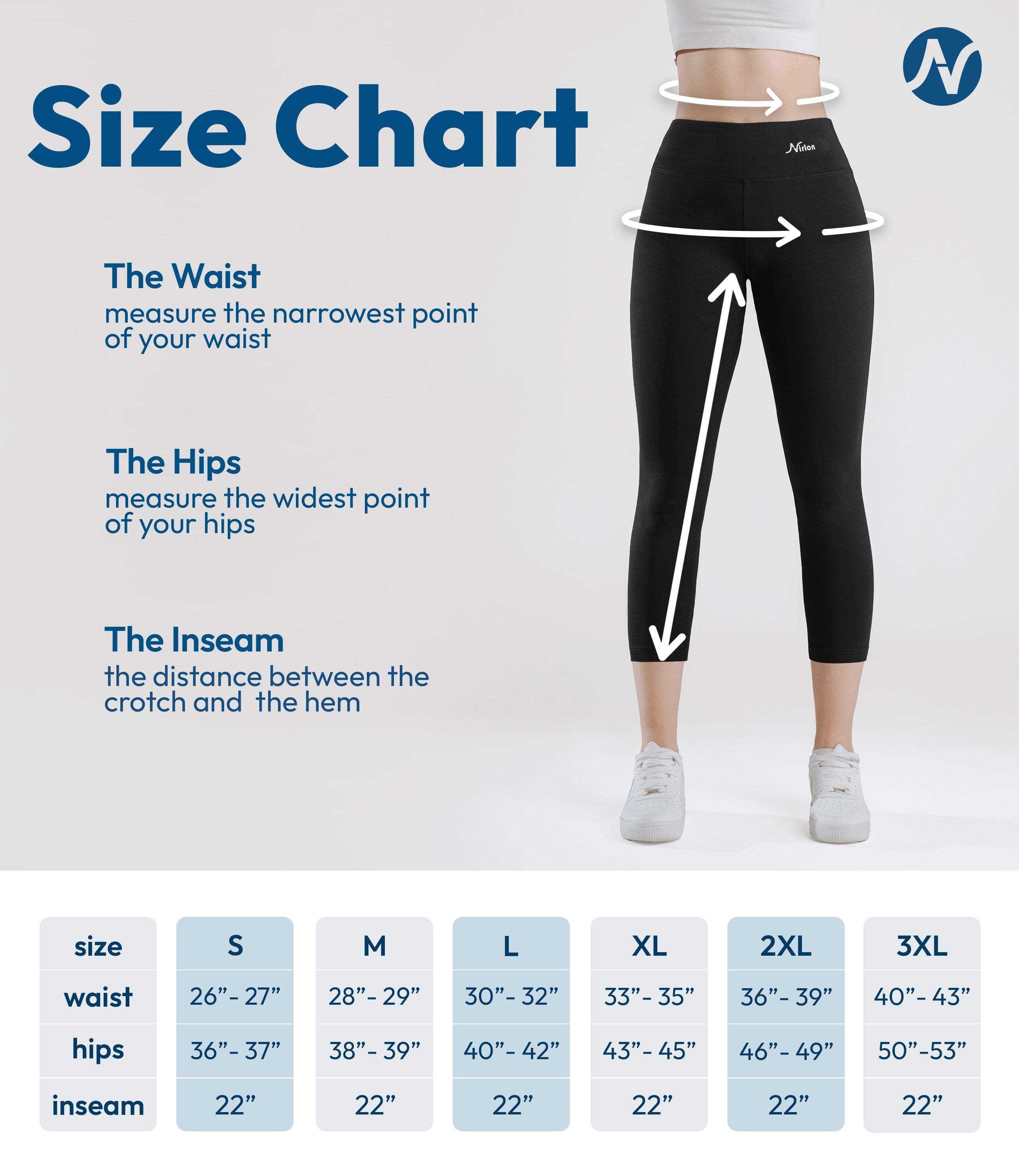 CottoNIR™ High Waist 7/8 Leggings for Women