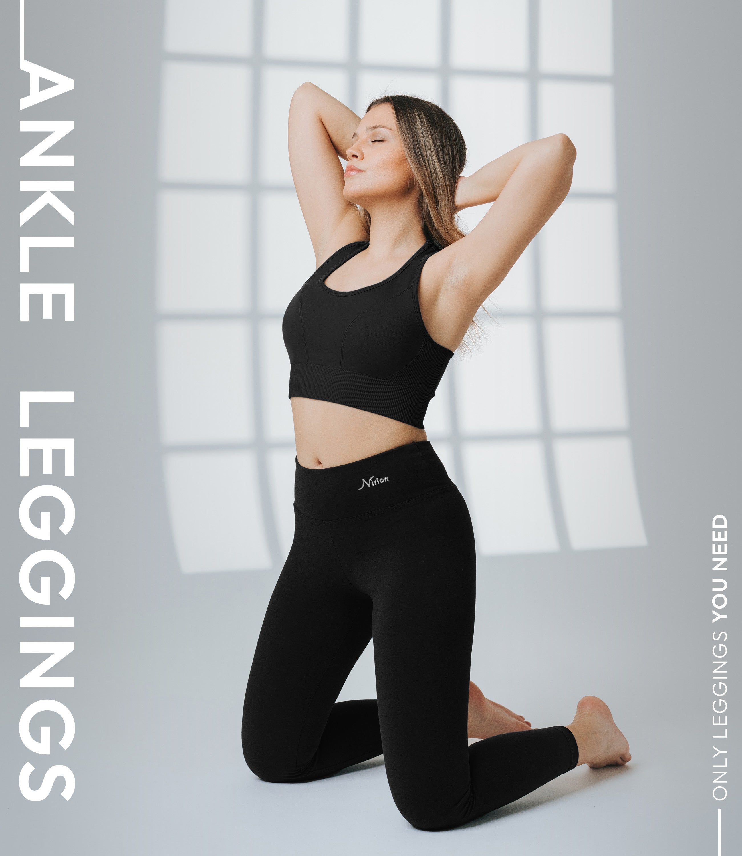 CottoNIR™ High Waist Ankle Leggings for Women