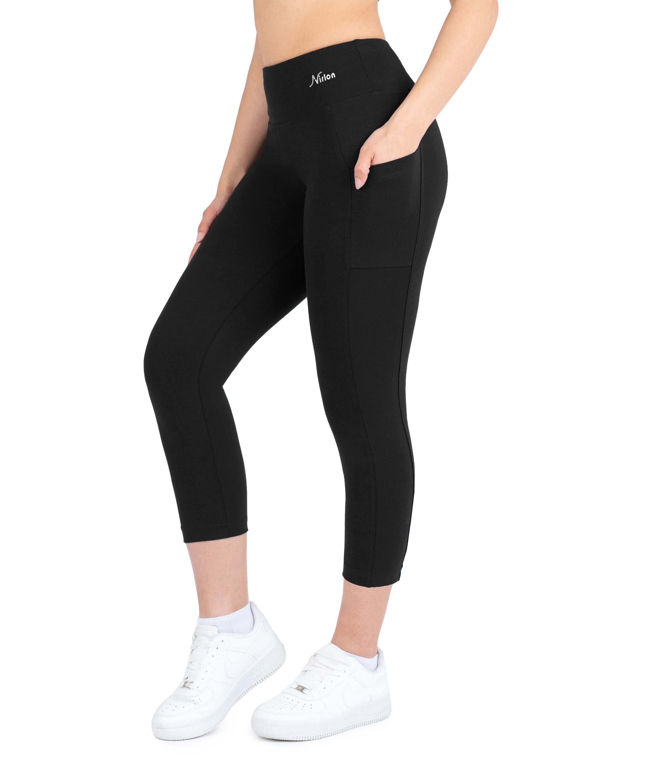 CottoNIR™ High Waist 7/8 Leggings with Pockets for Women