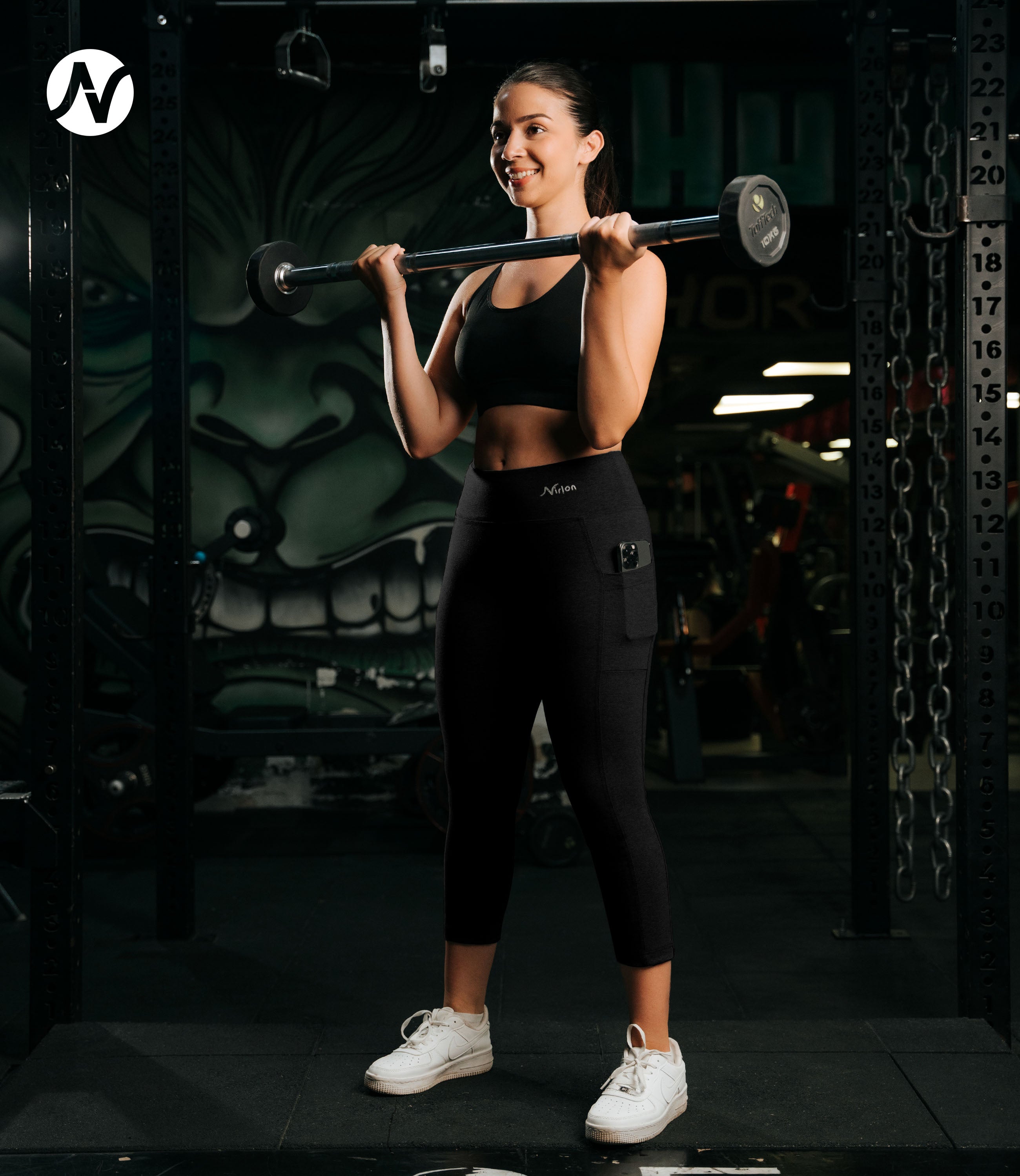 CottoNIR™ High Waist 7/8 Leggings with Pockets for Women