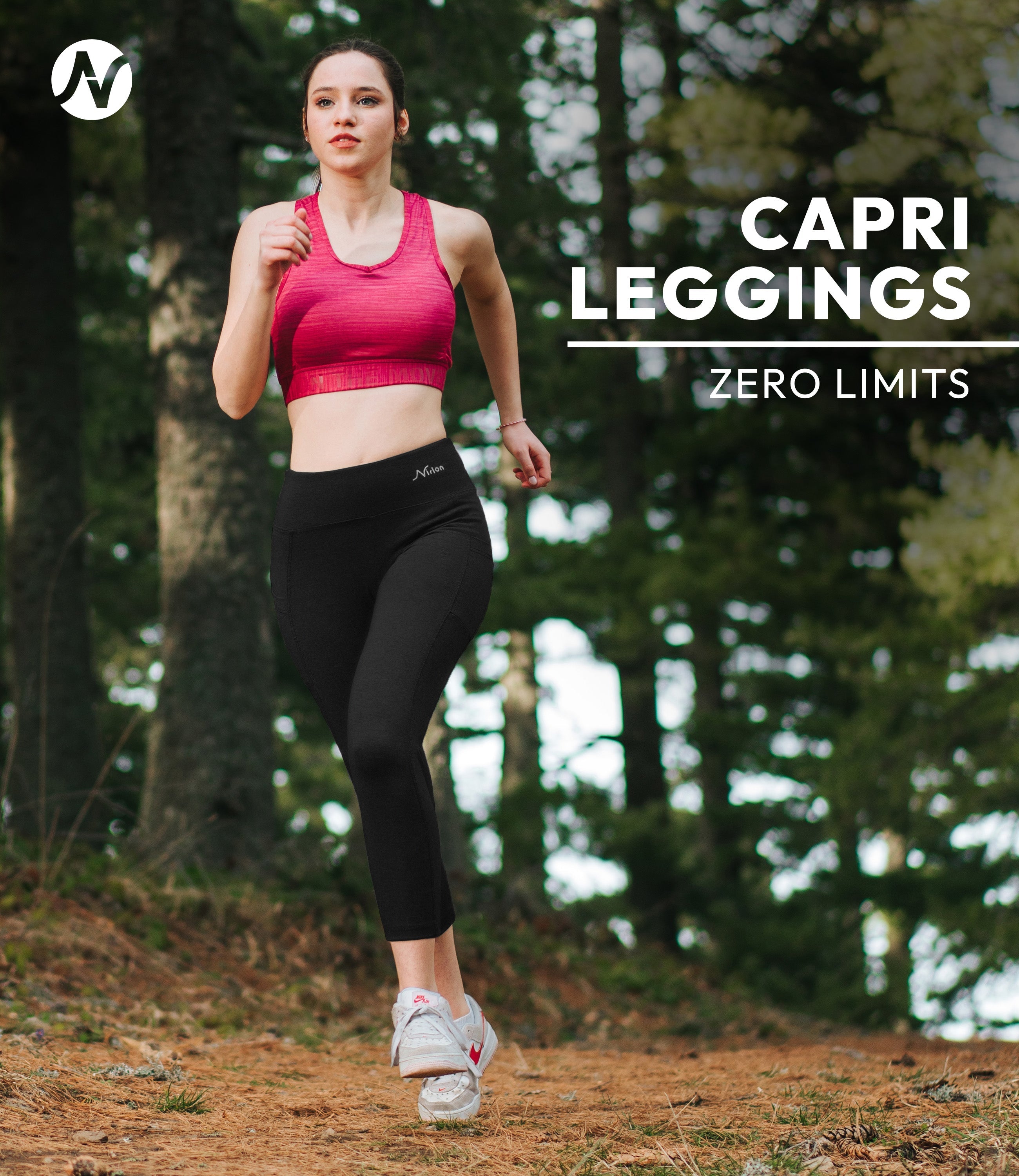 CottoNIR™ High Waist 7/8 Leggings with Pockets for Women