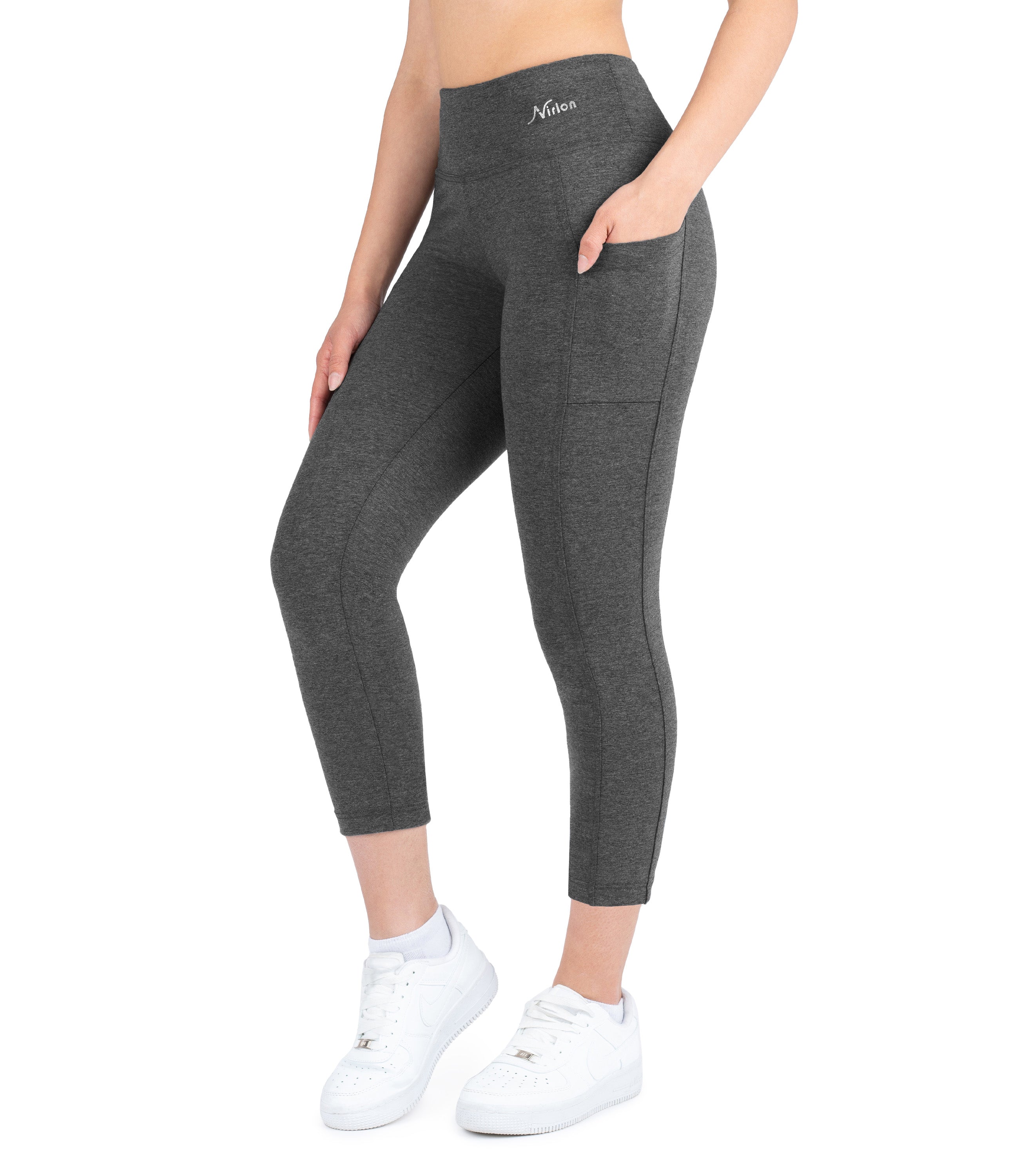 CottoNIR™ High Waist 7/8 Leggings with Pockets for Women