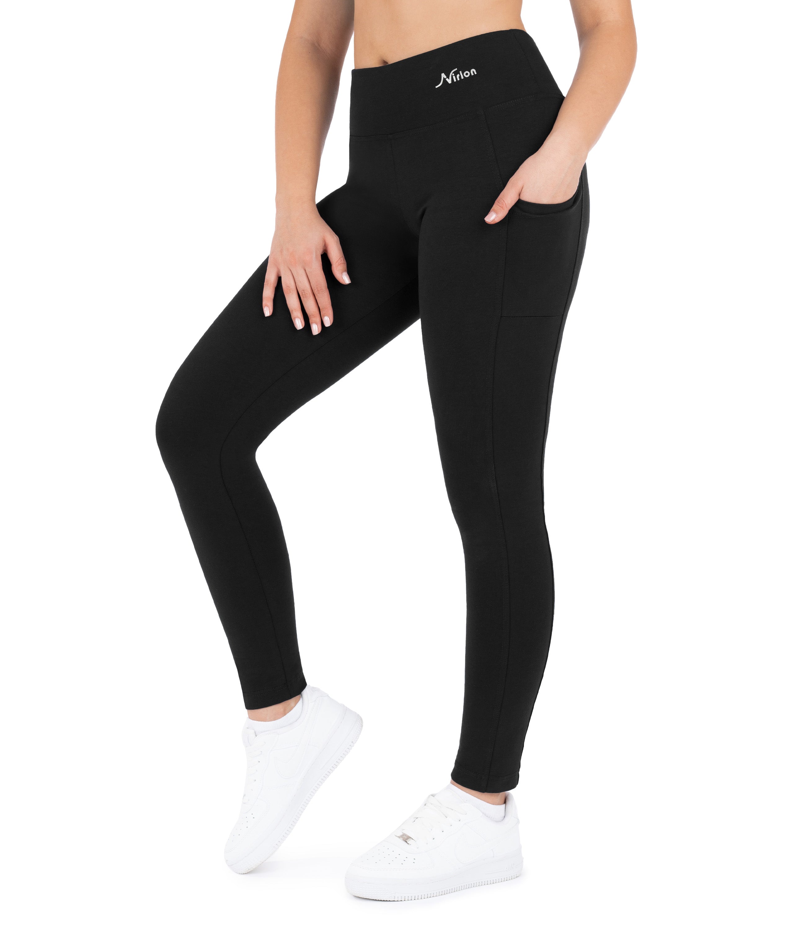 CottoNIR™ High Waist Ankle Leggings with Pockets for Women