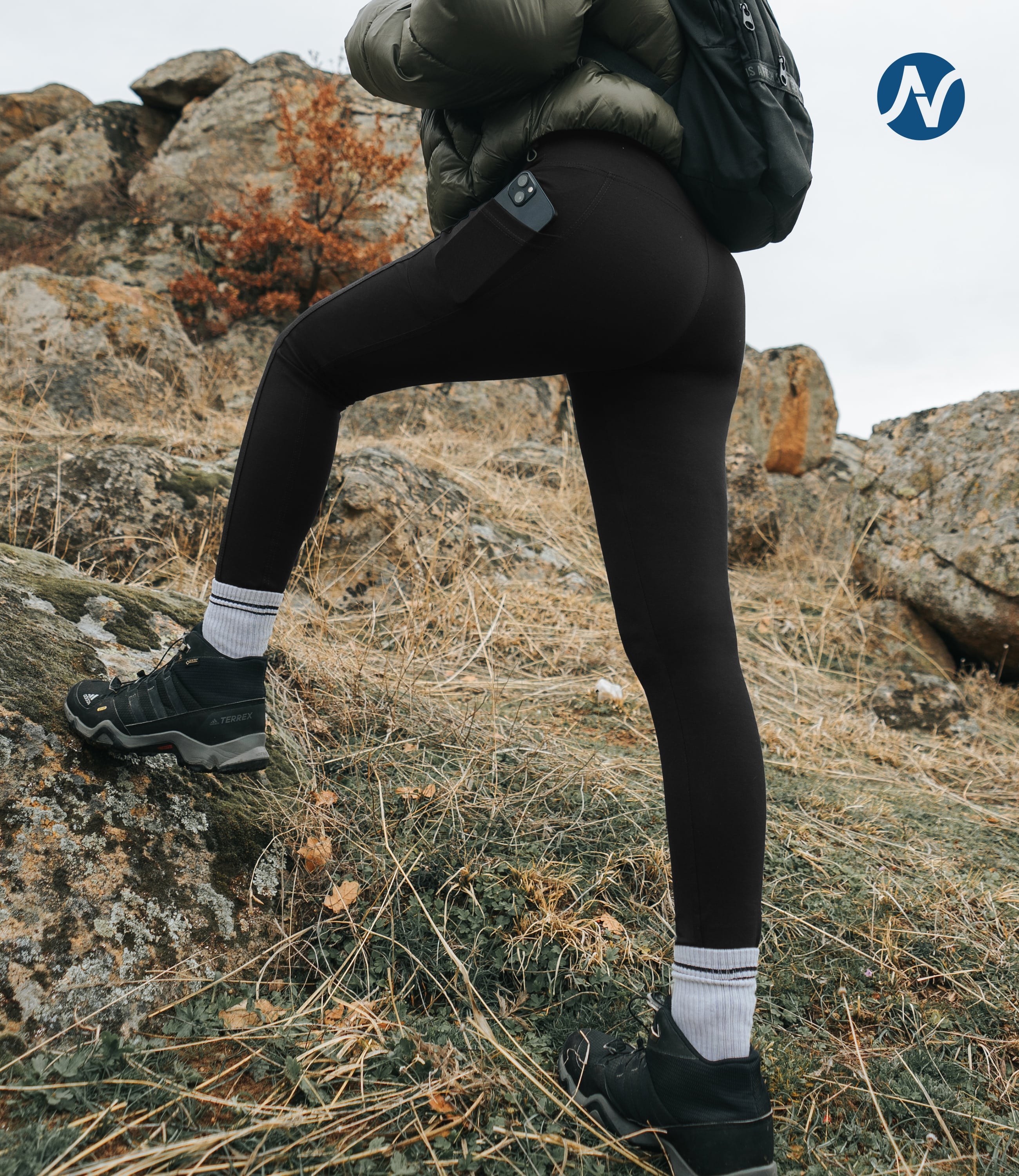 CottoNIR™ High Waist Ankle Leggings with Pockets for Women