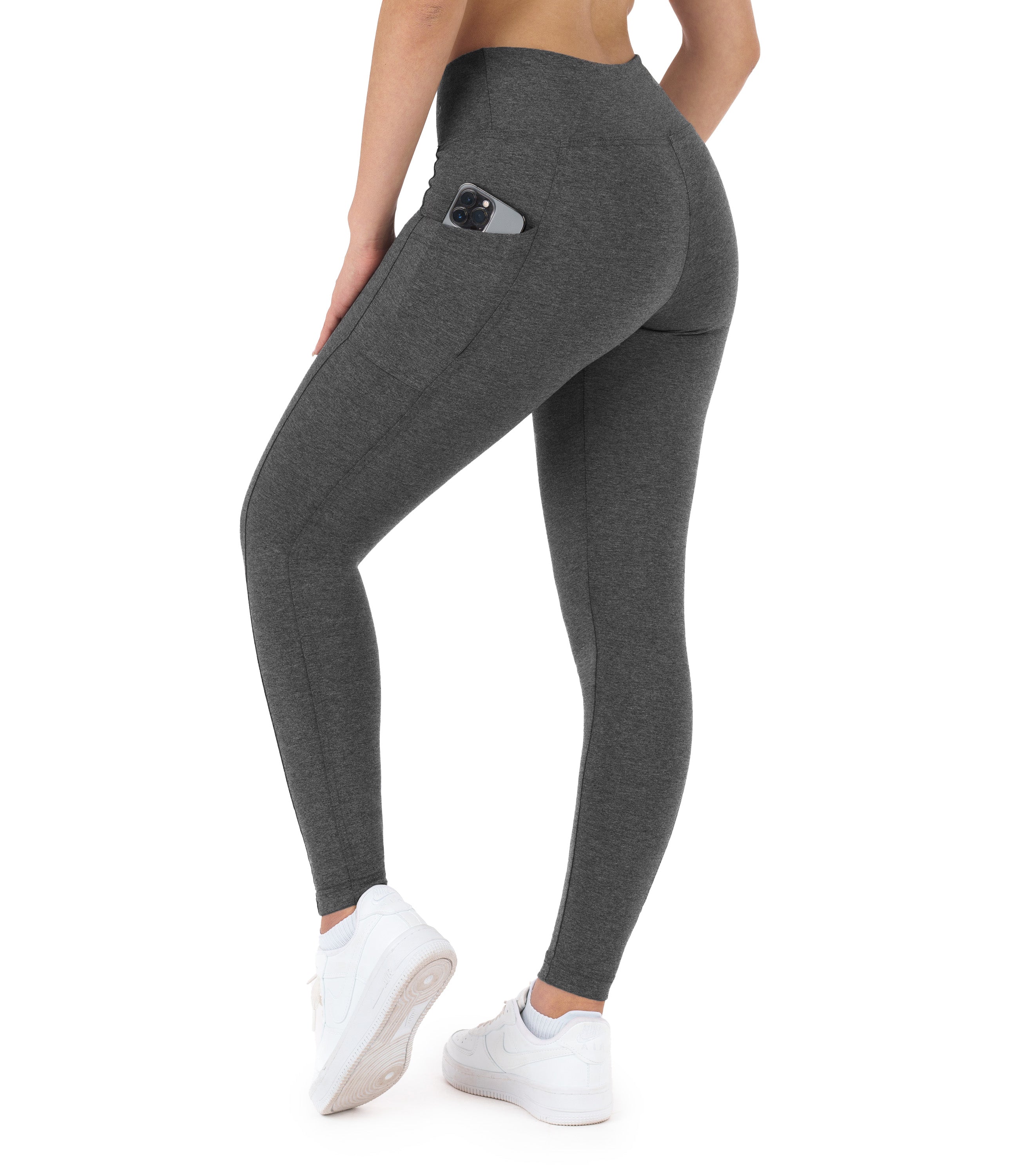 CottoNIR™ High Waist Ankle Leggings with Pockets for Women