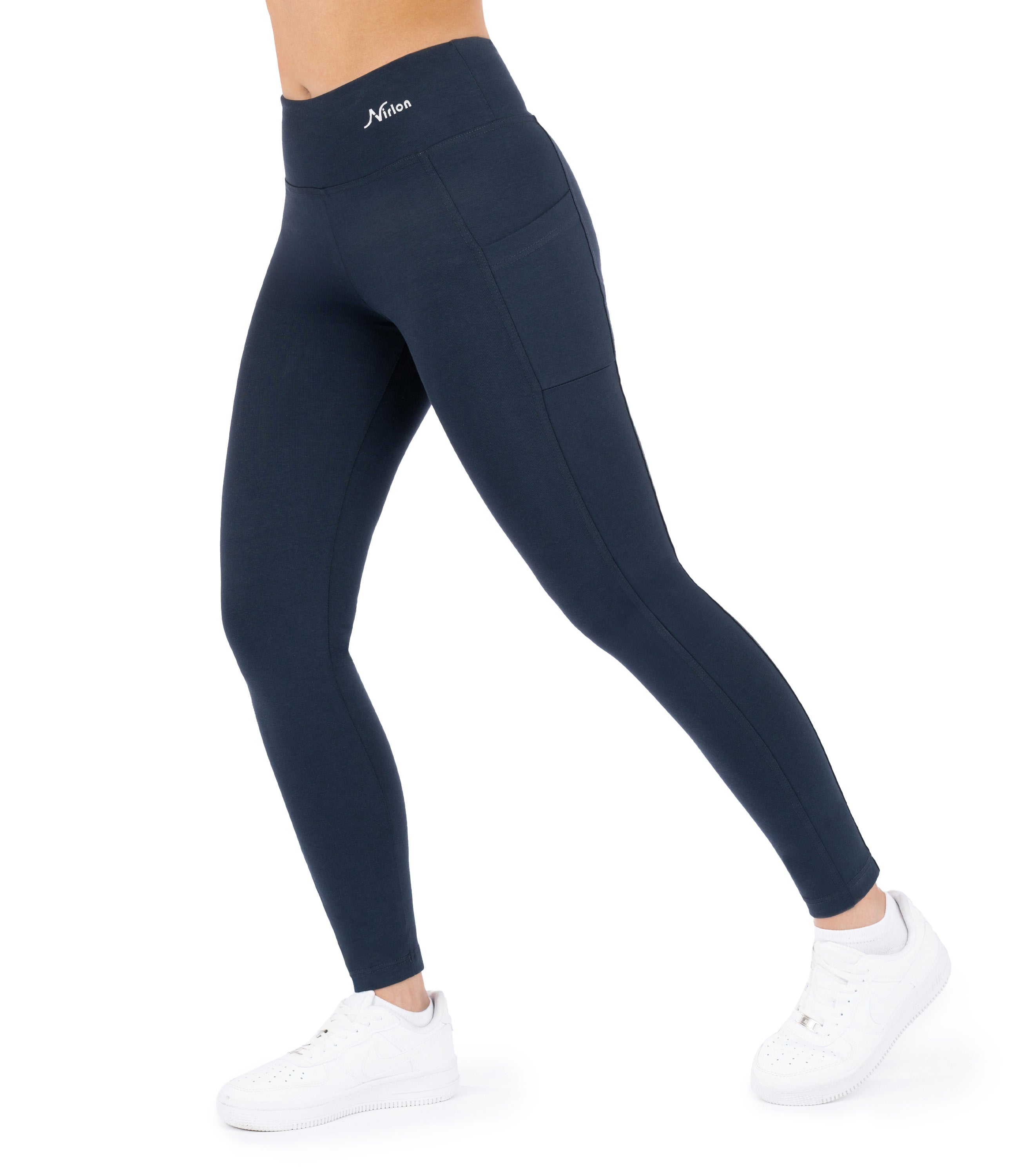 CottoNIR™ High Waist Ankle Leggings with Pockets for Women