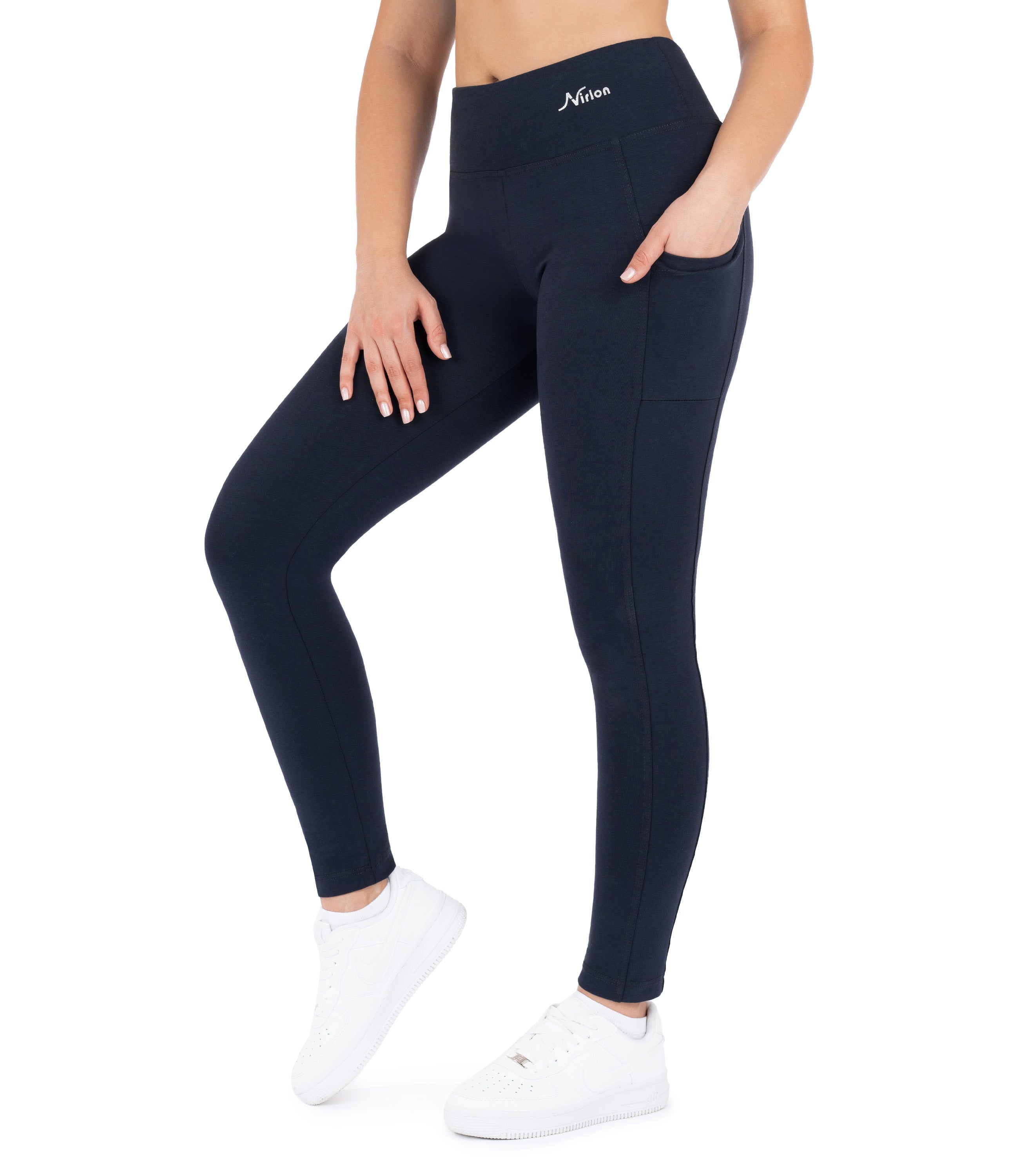 CottoNIR™ High Waist Ankle Leggings with Pockets for Women