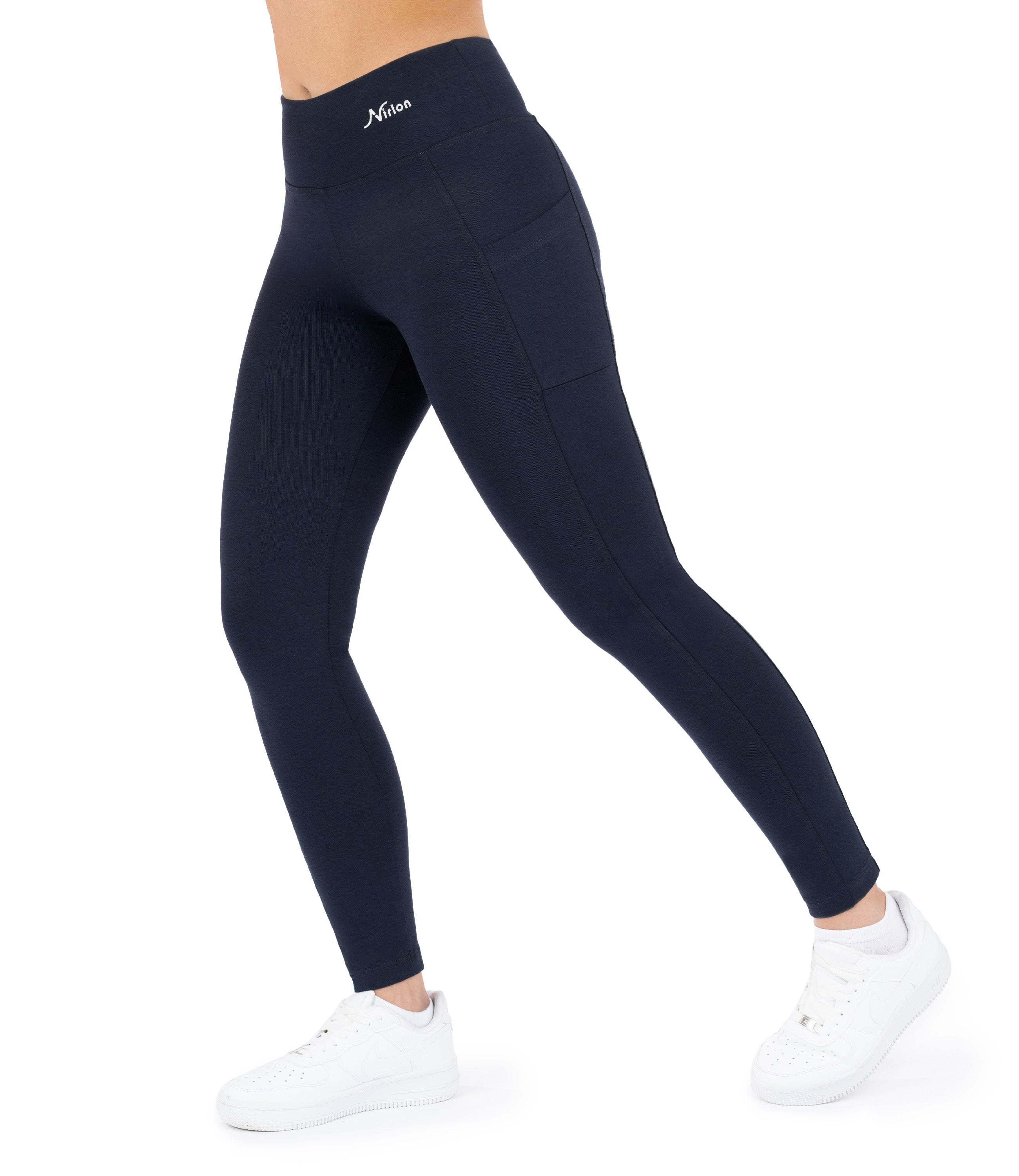 CottoNIR™ High Waist Ankle Leggings with Pockets for Women