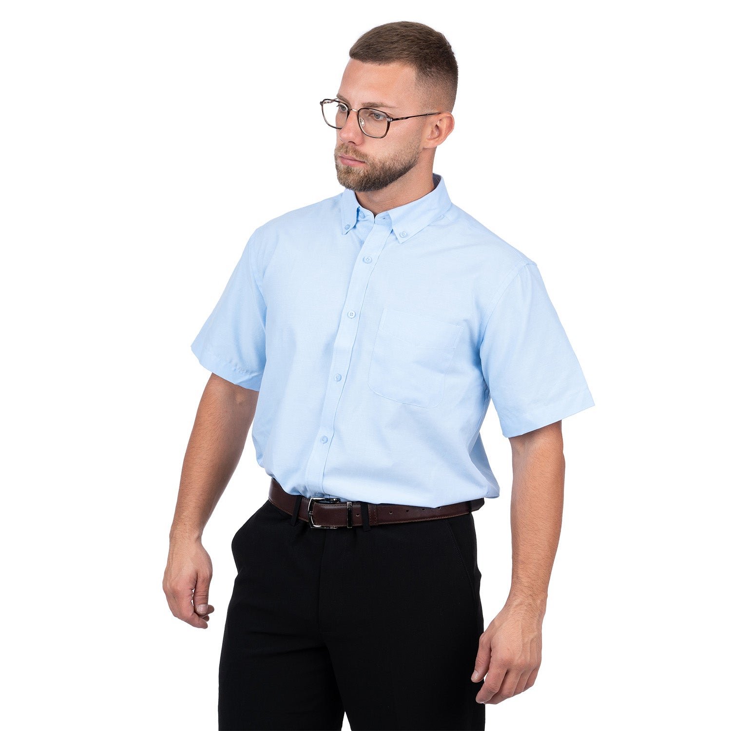 Short Sleeve Oxford Shirt for Men - Nirlon