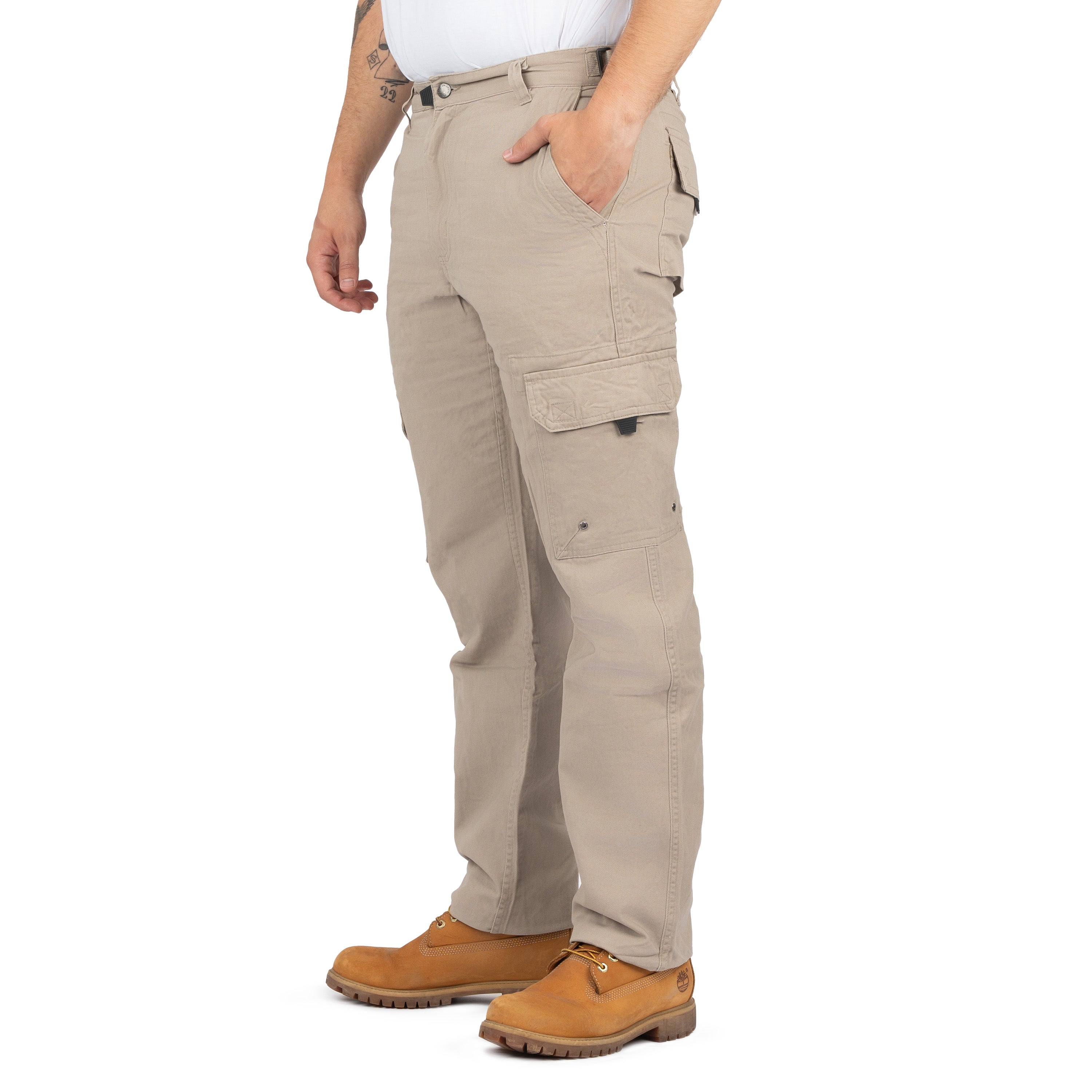Classic Drill Cargo Pants with Pockets for Men - Nirlon