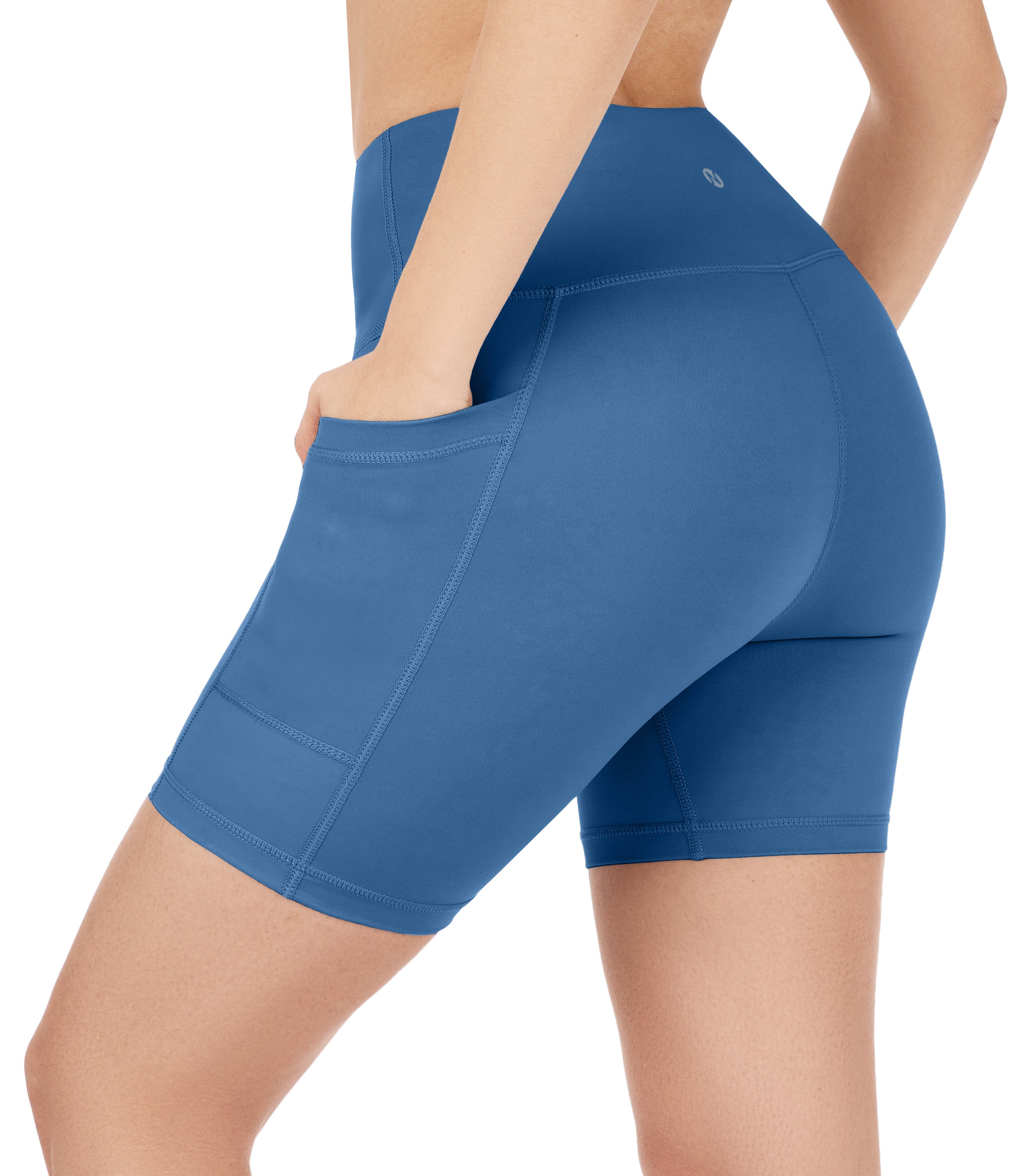 NirLUX™ High Waist Biker Shorts with Pockets for Women Plus Sizes