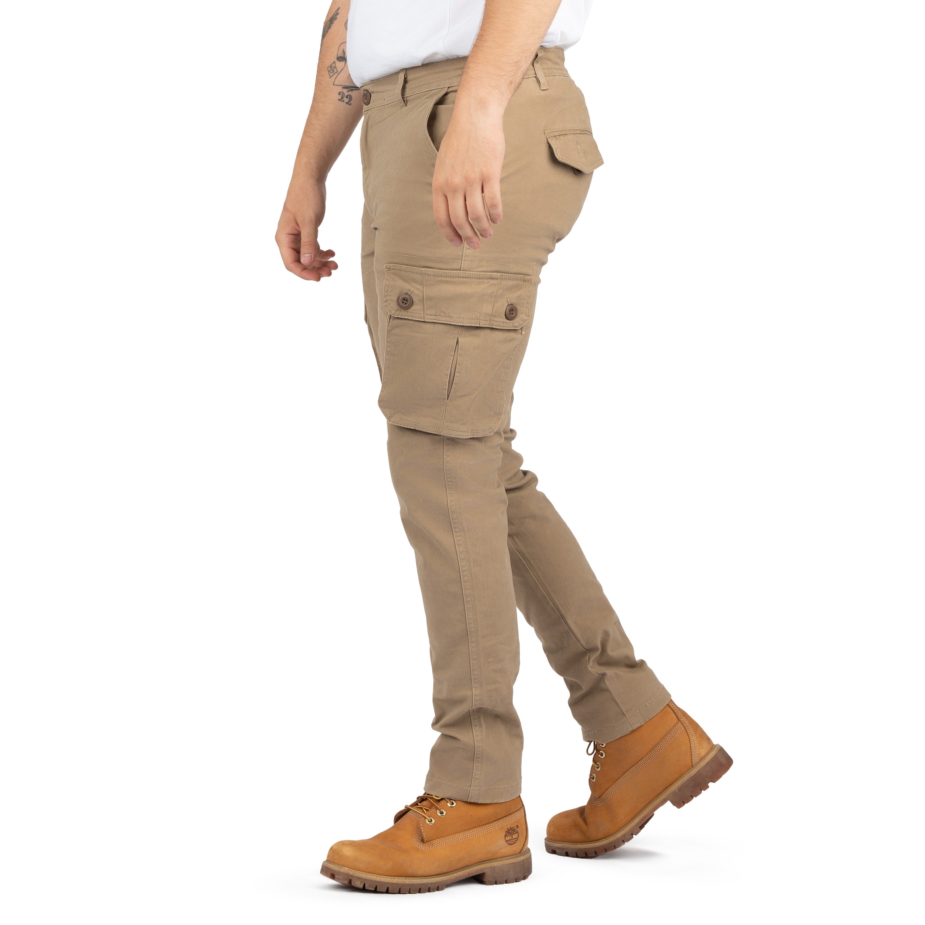 Skinny Spandex Cargo Pants for Men - Nirlon