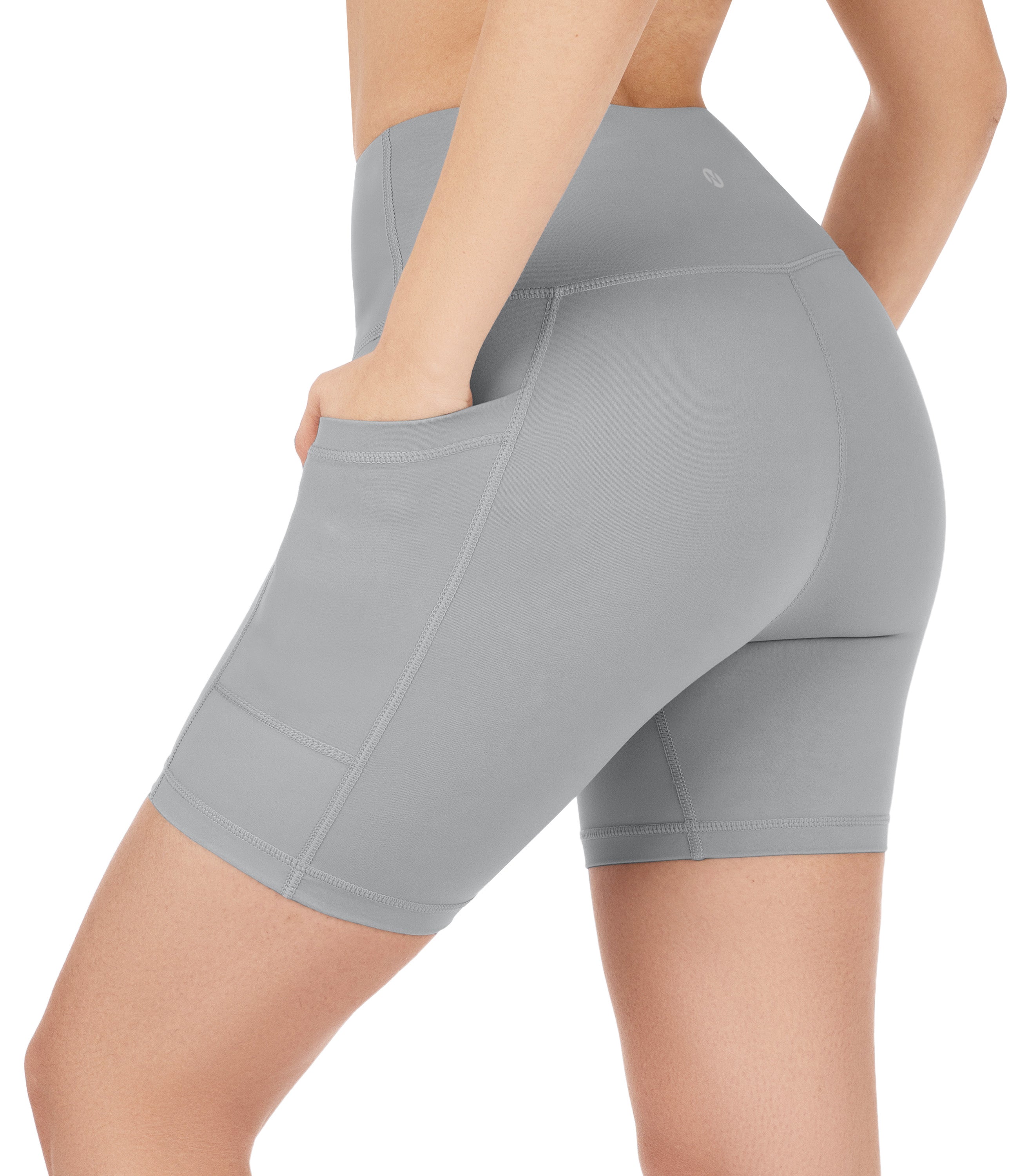 NirLUX™ High Waist Biker Shorts with Pockets for Women Plus Sizes