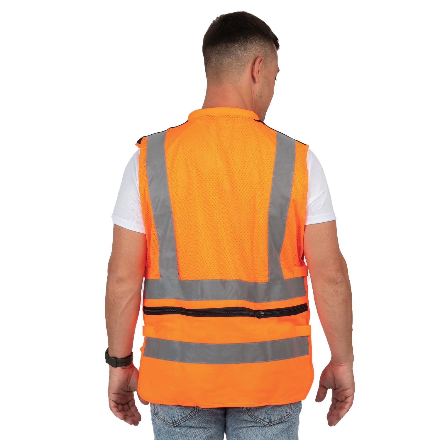 EMS Reflective Mesh Safety Vest with Pockets - Nirlon