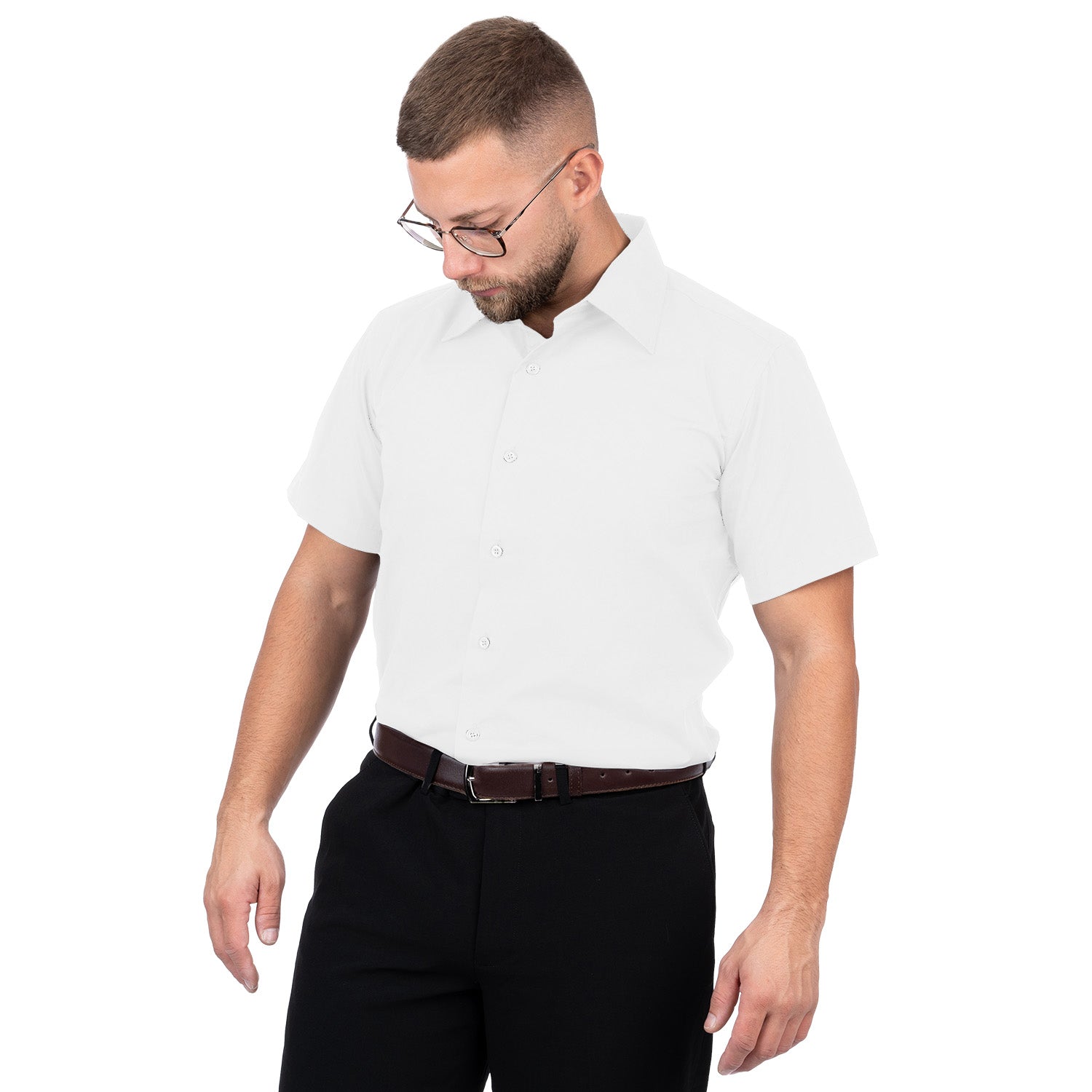 Short Sleeve Elegant Diolen Shirt for Men - Nirlon