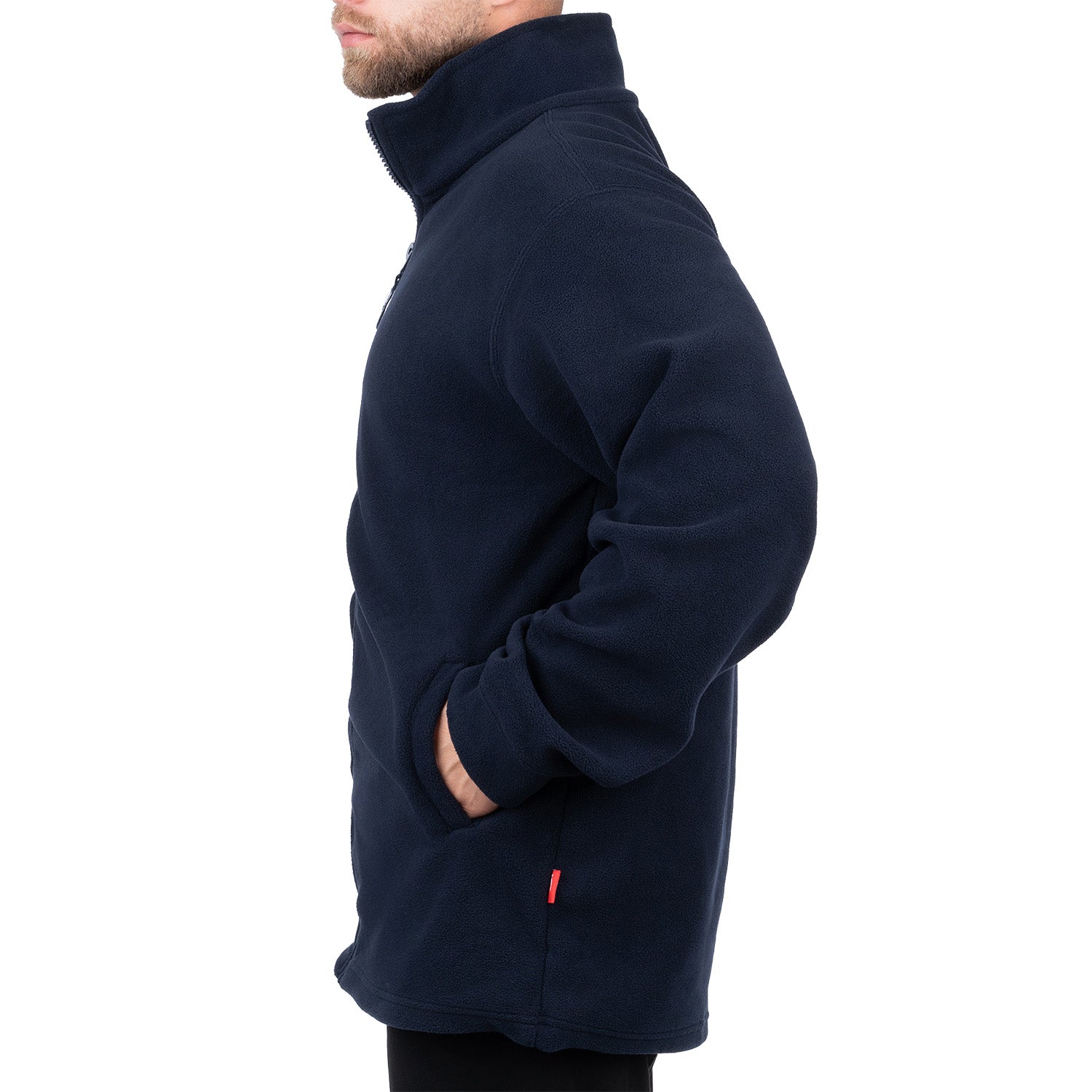 Zip Up Fleece Jacket with 2 Pockets for Men - Nirlon