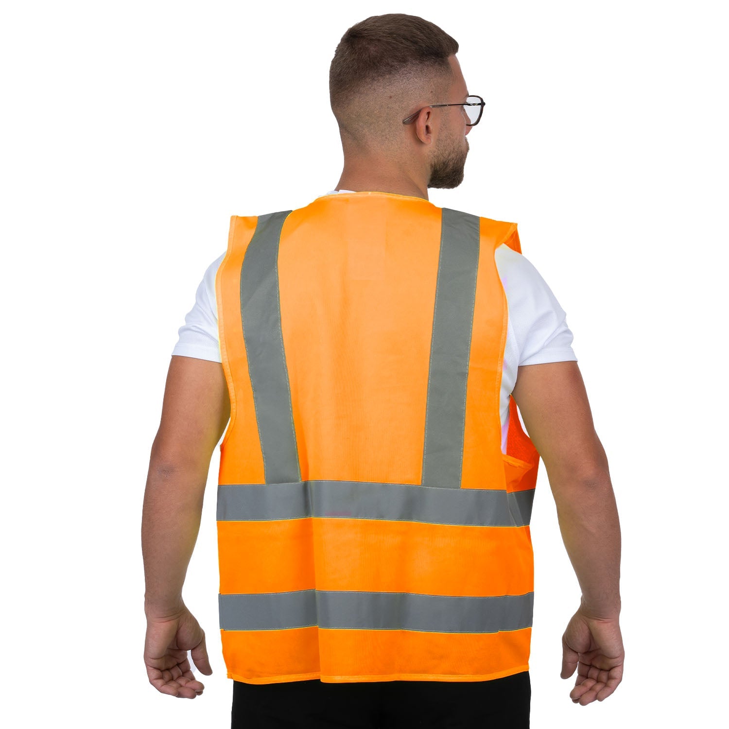 High Visibility Reflective Vest with 4 Stripes - Nirlon